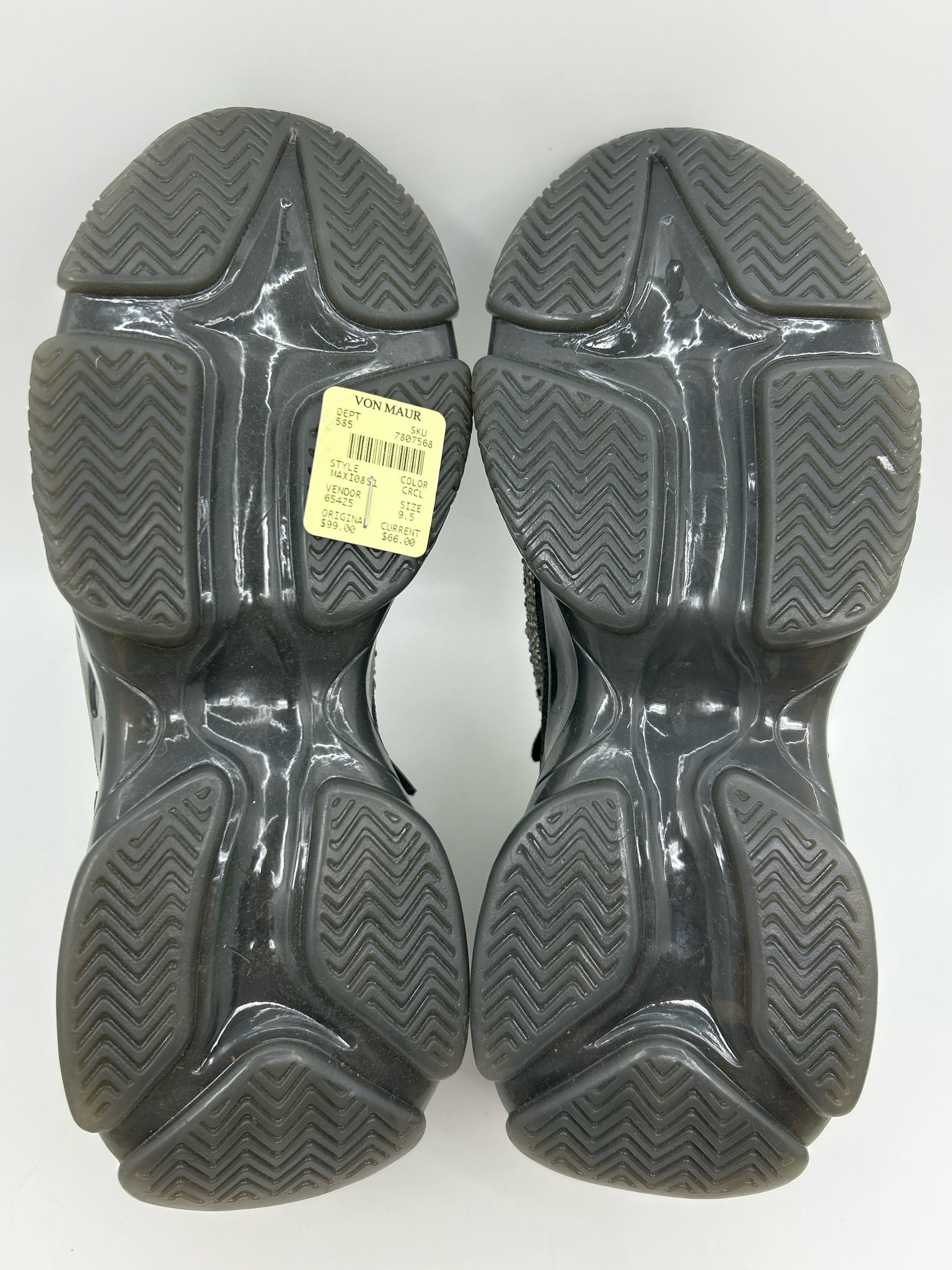 STEVE MADDEN Size 9.5M Charcoal Women Sneakers