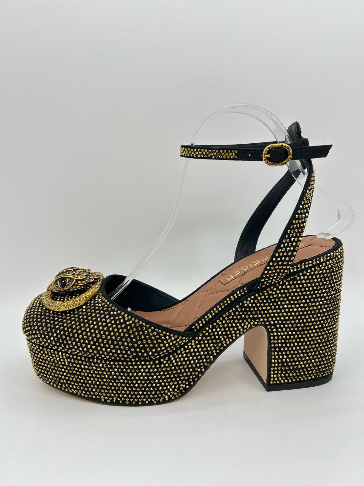KURT GEIGER Size 41 GOLD AND BLACK Women Pumps