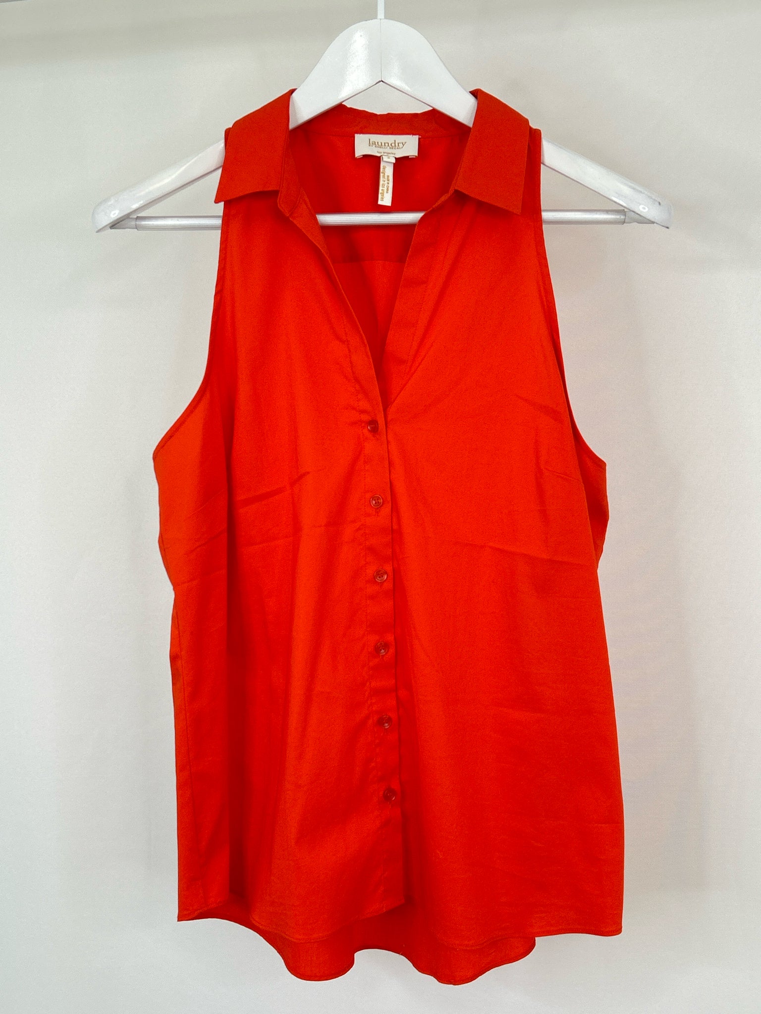 LAUNDRY BY SHELLI SEGAL Size 8 Red Women Shirt