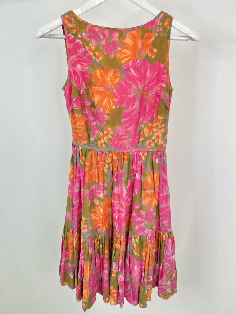 TRACY FEITH Size XS Pink and Orange Women's Dress