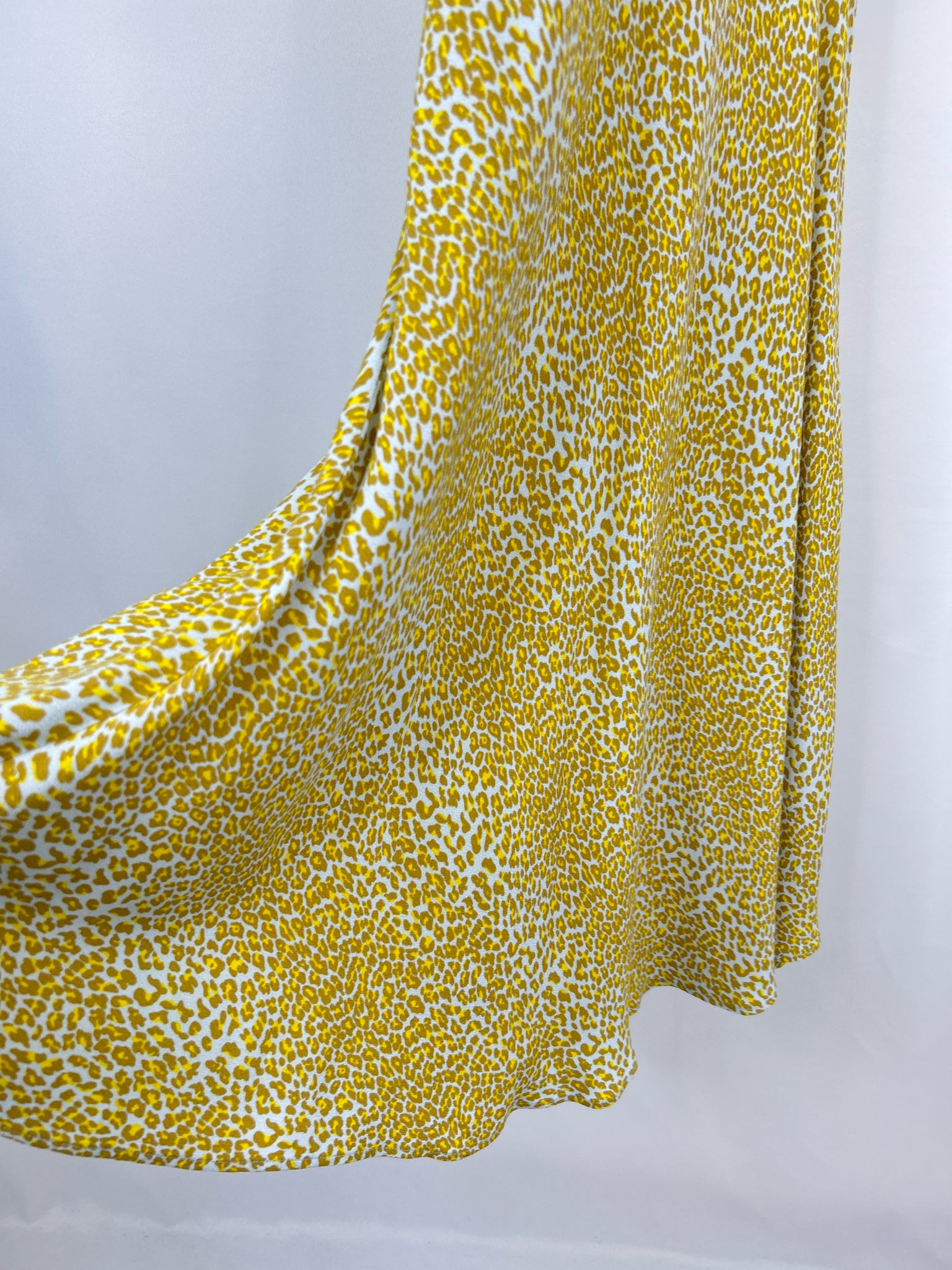 DIANE VON FURSTENBERG Size 0 Yellow Print Women Dress