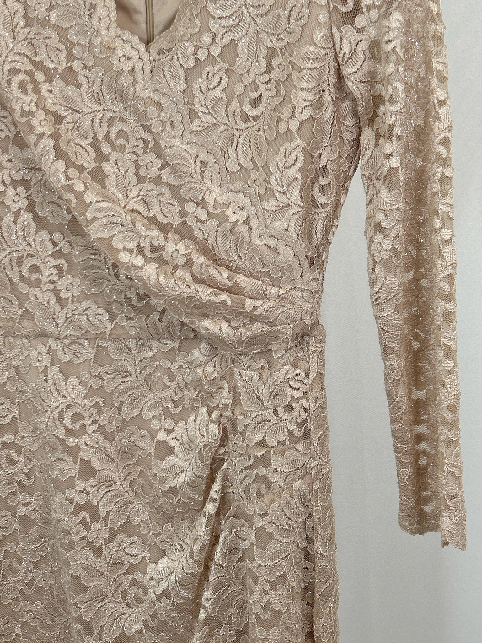JESSICA HOWARD Size 6 Beige Women's Dress