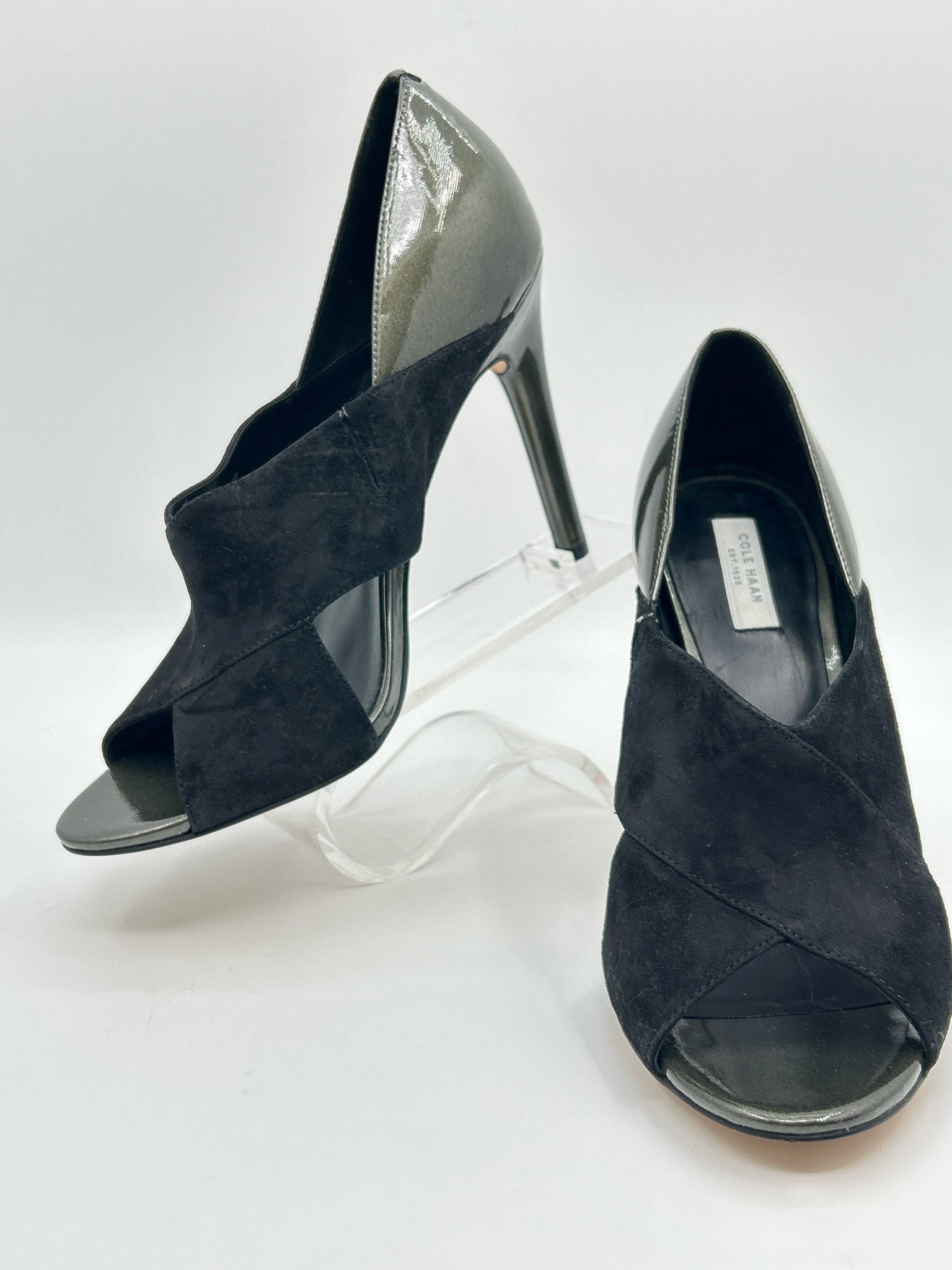 COLE HAAN Size 8.5B GREEN & BLACK Women Pumps