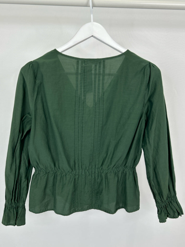 ALEX MILL Women Size M Green Blouse