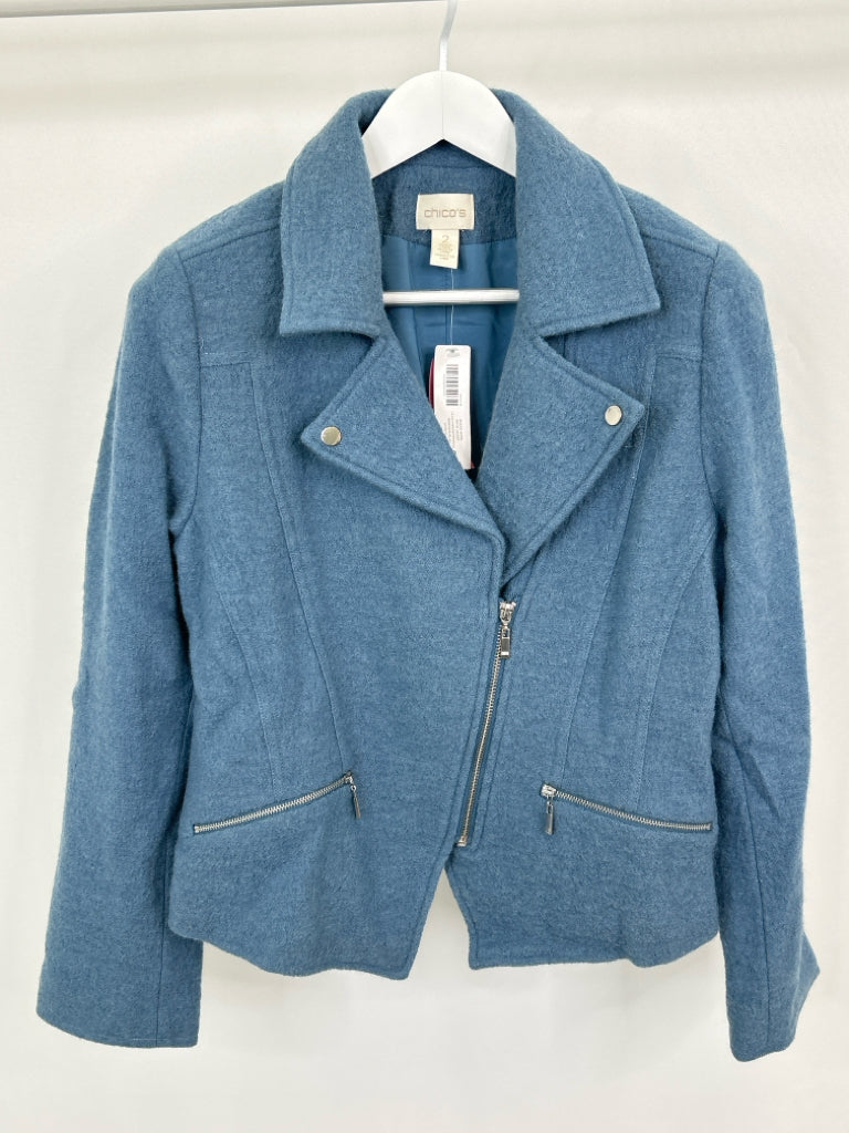 CHICO'S Women Size 12 light blue Jacket