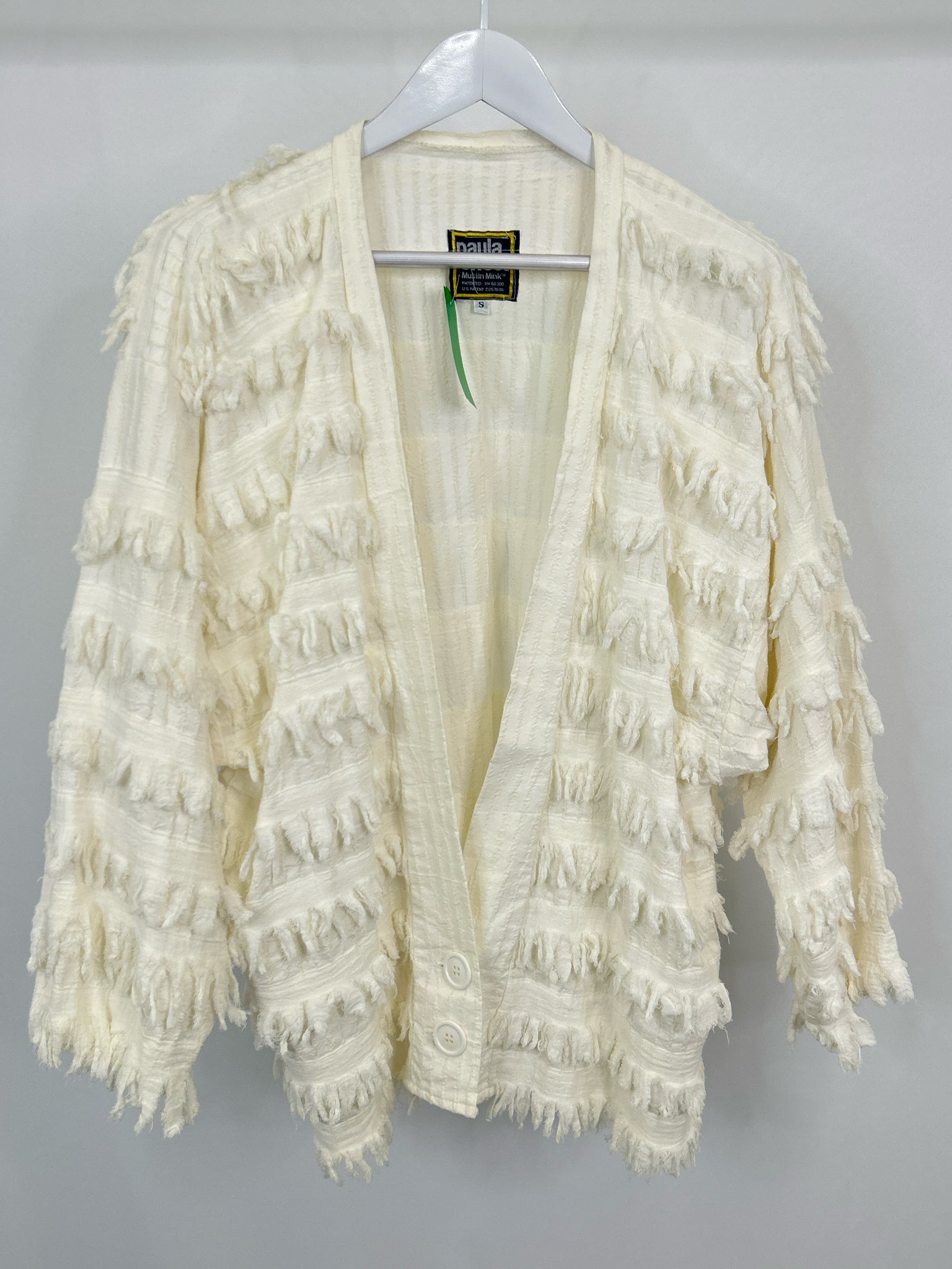 PAULA SWEET Size S White Women Cardigan