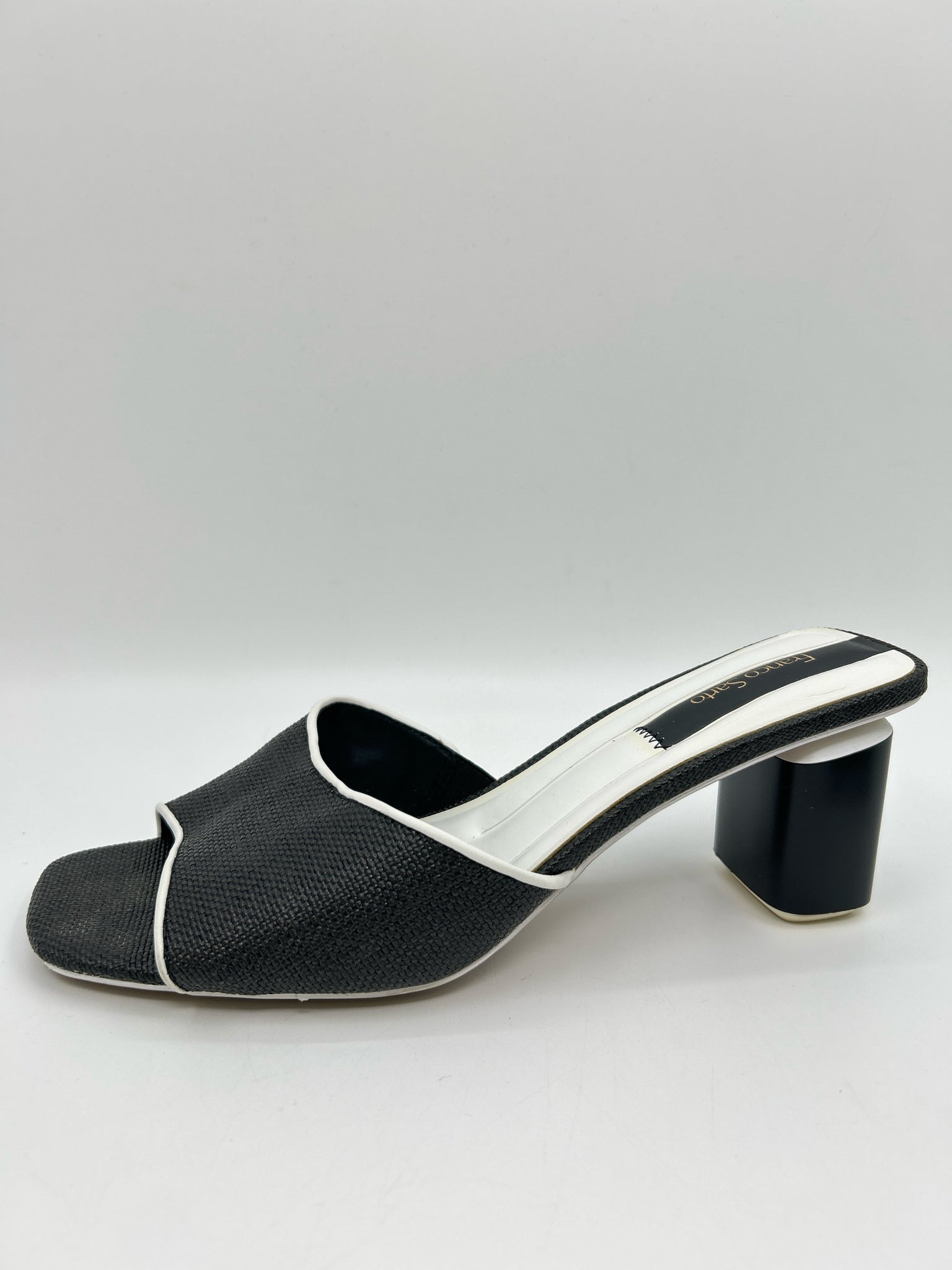 FRANCO SARTO Size 11 Black & White Women Pumps