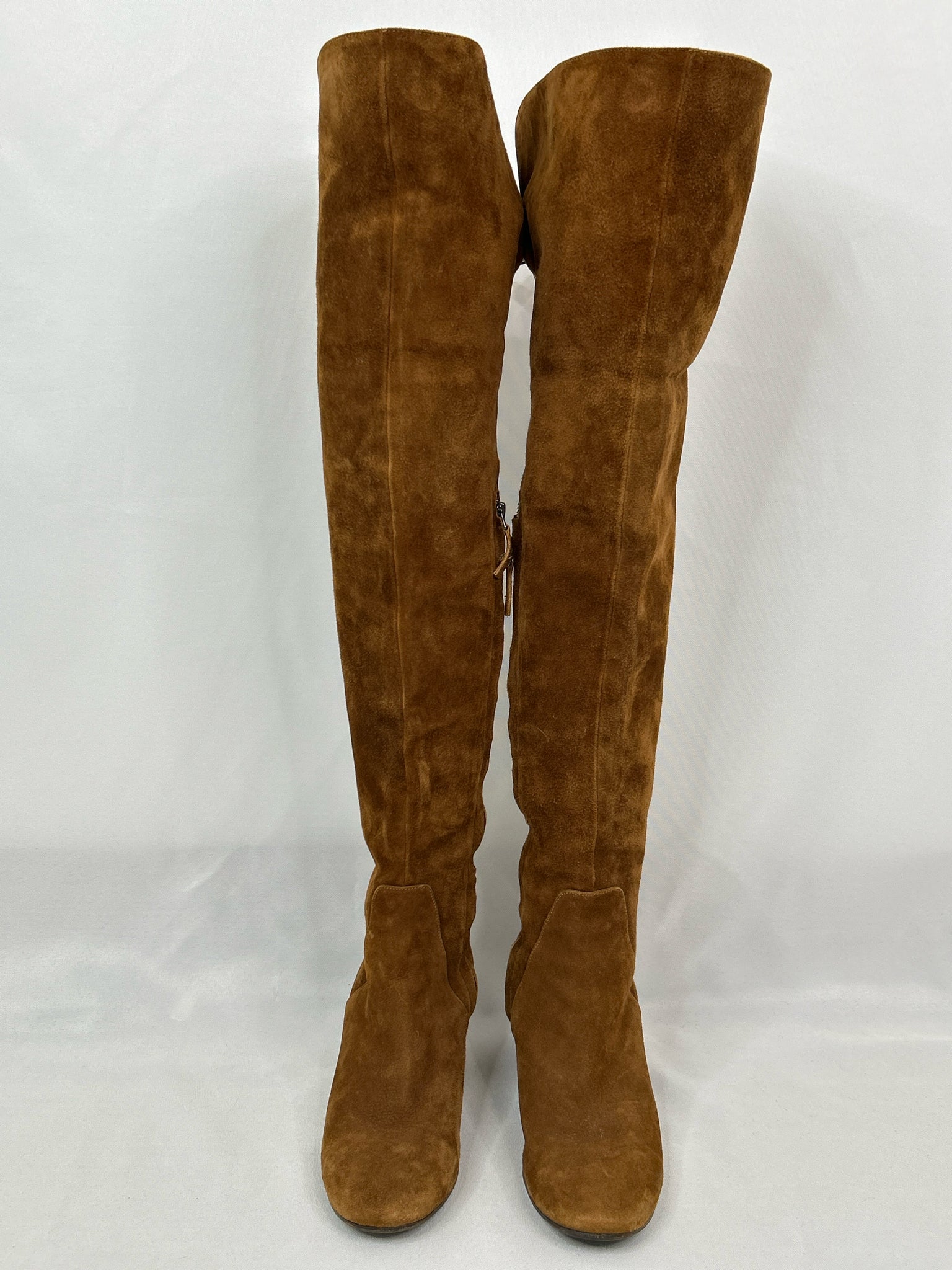 BARNEYS Size 38.5 COGNAC Women Boots