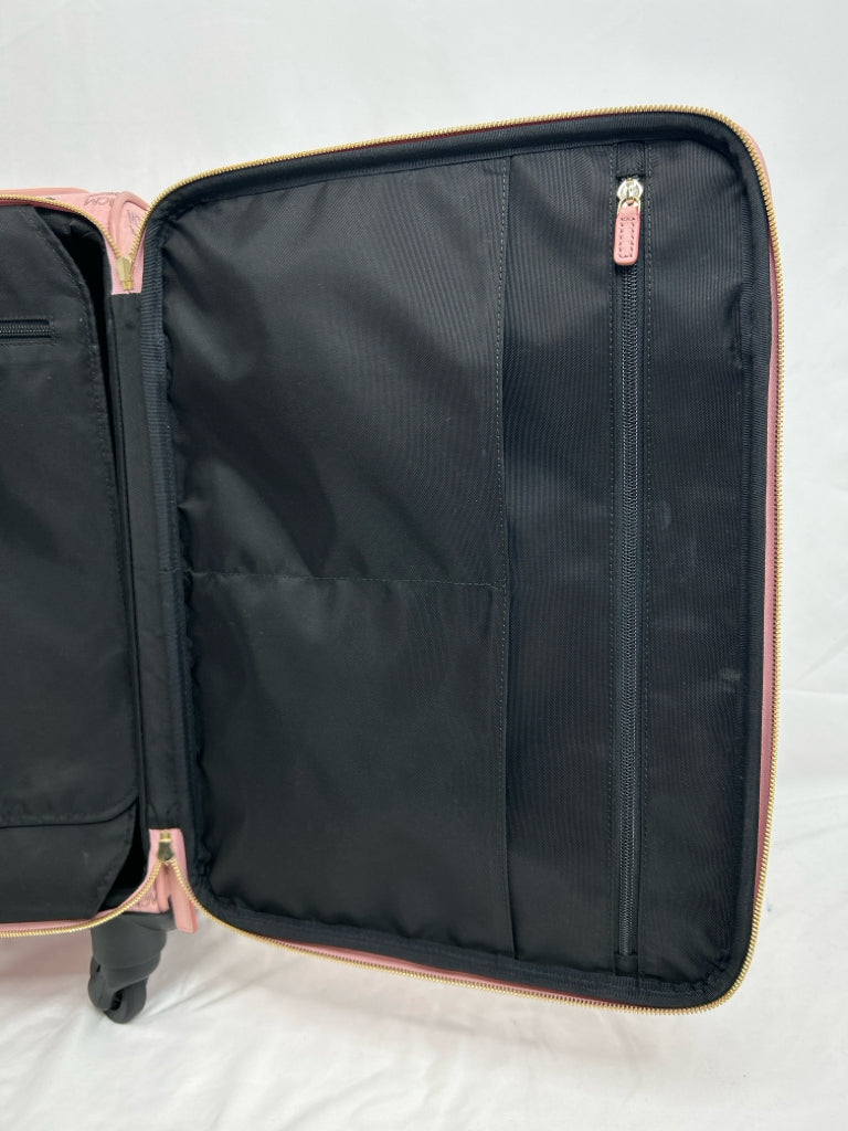 MCM Pink Ottomar Cabin Trolly Luggage Authenticated