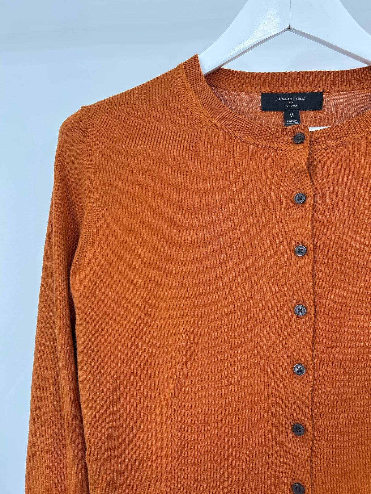 BANANA REPUBLIC Factory Size M Orange Women Cardigan