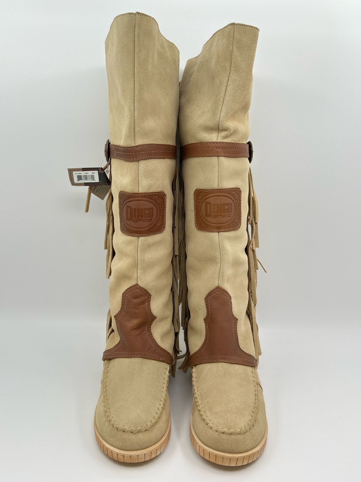 DINGO Size 7.5M BEIGE AND BROWN Women Boots