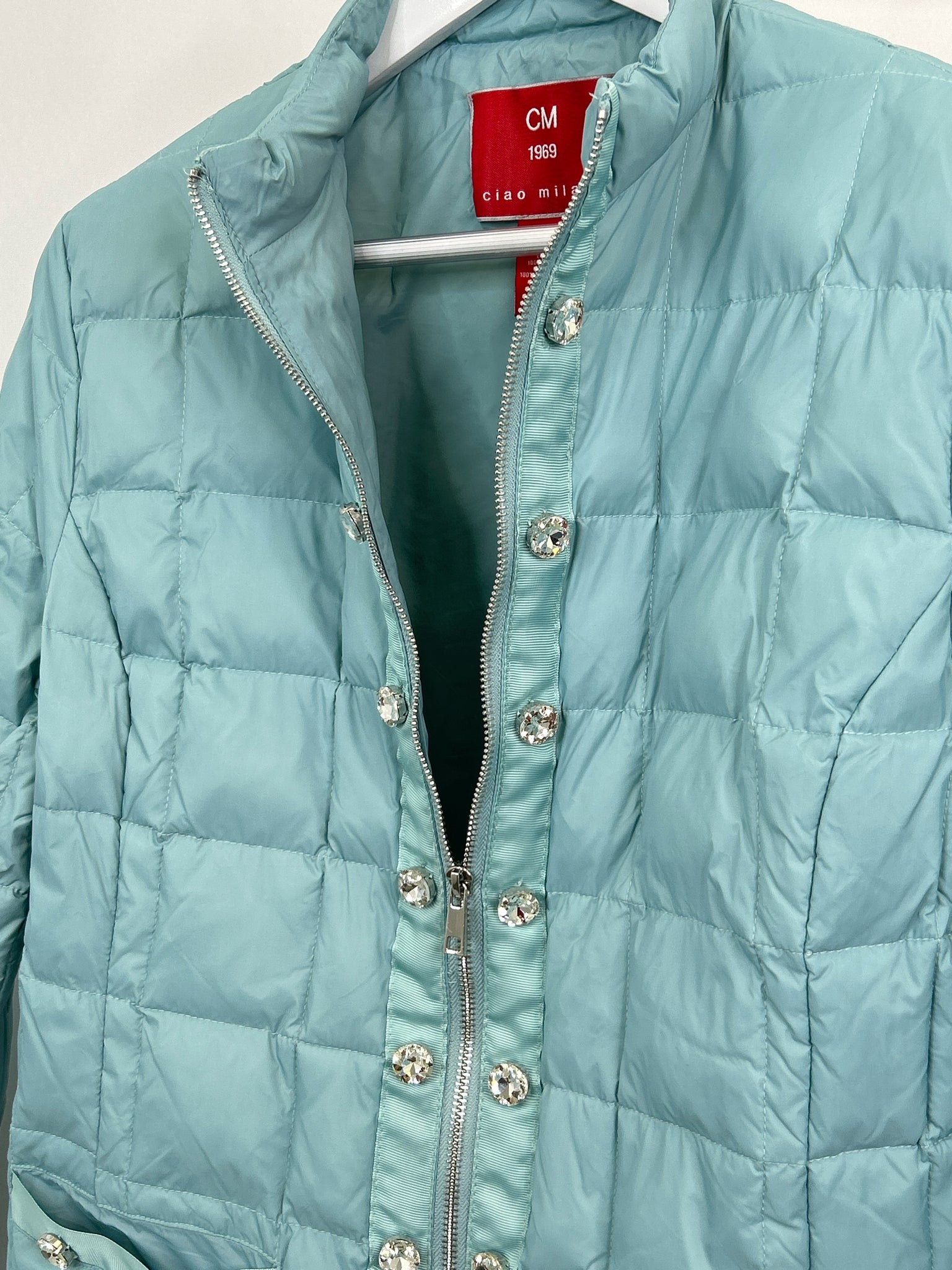 CIAO MILANO Size L Pale Blue Women Jacket