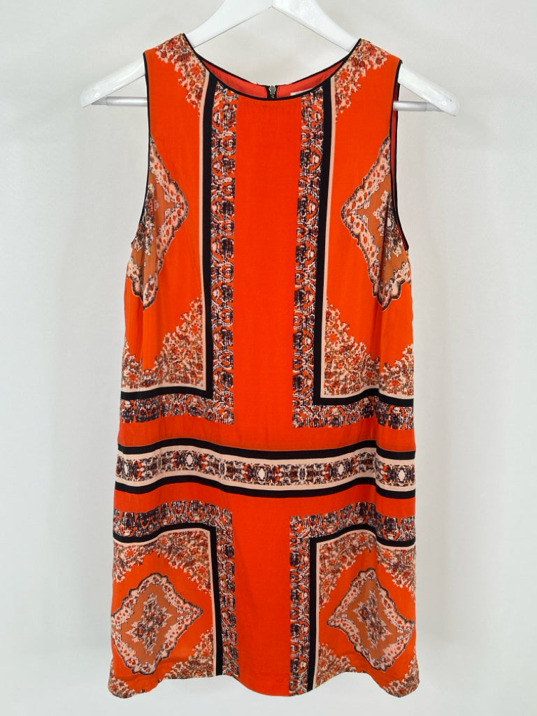 MAEVE Size 4P Orange Print Women's Dress