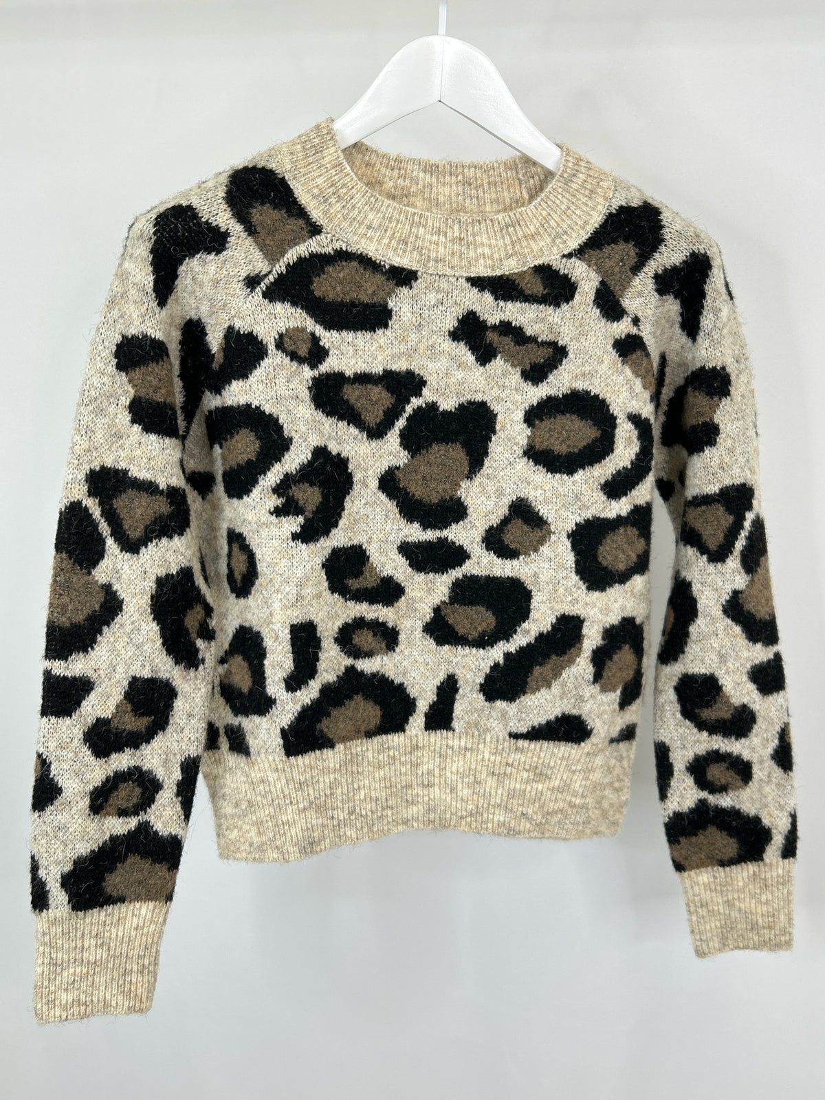 AQUA Size XS Taupe and black Women Sweater