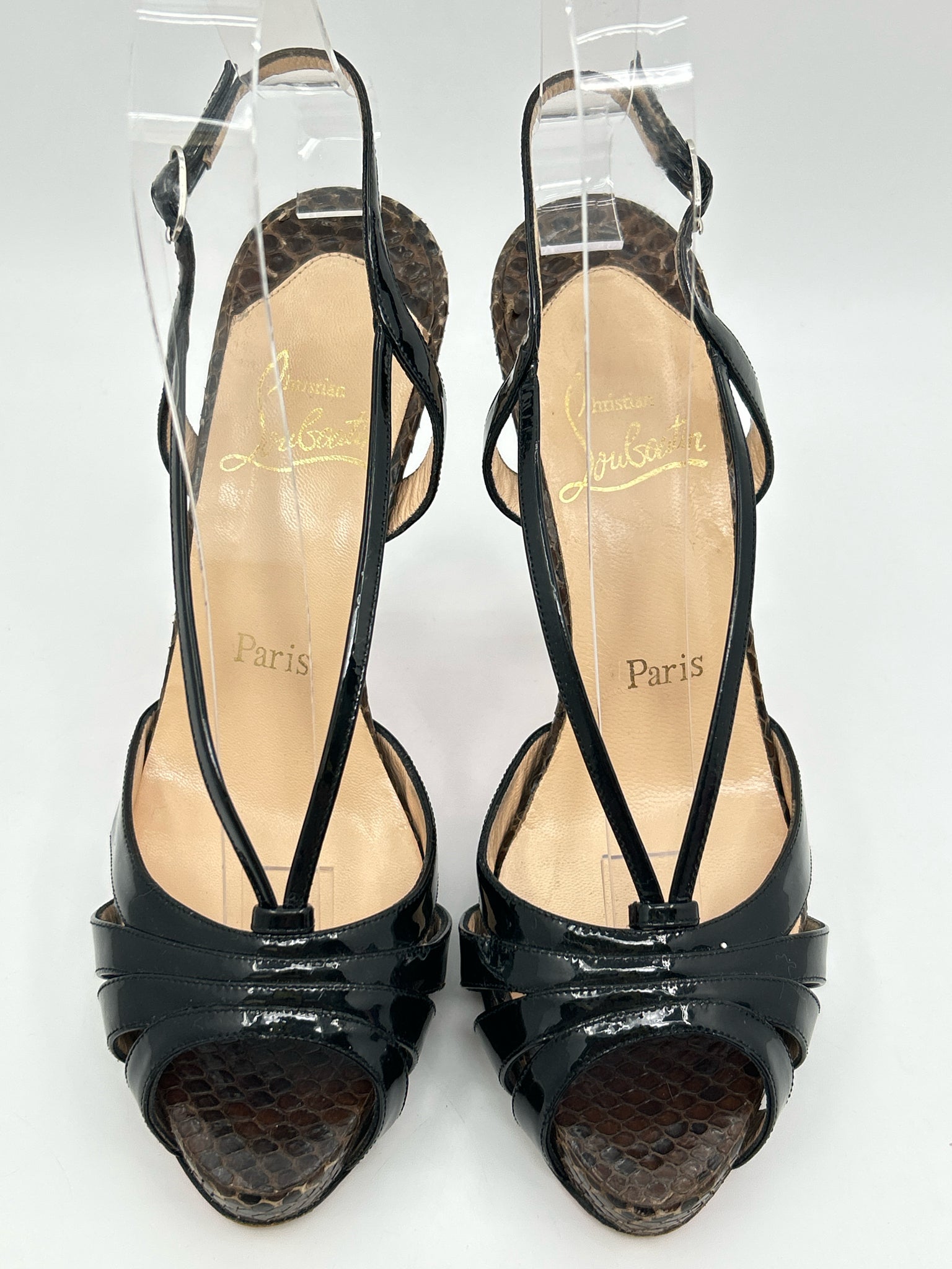 CHRISTIAN LOUBOUTIN Size 38.5 Black Women Sandal