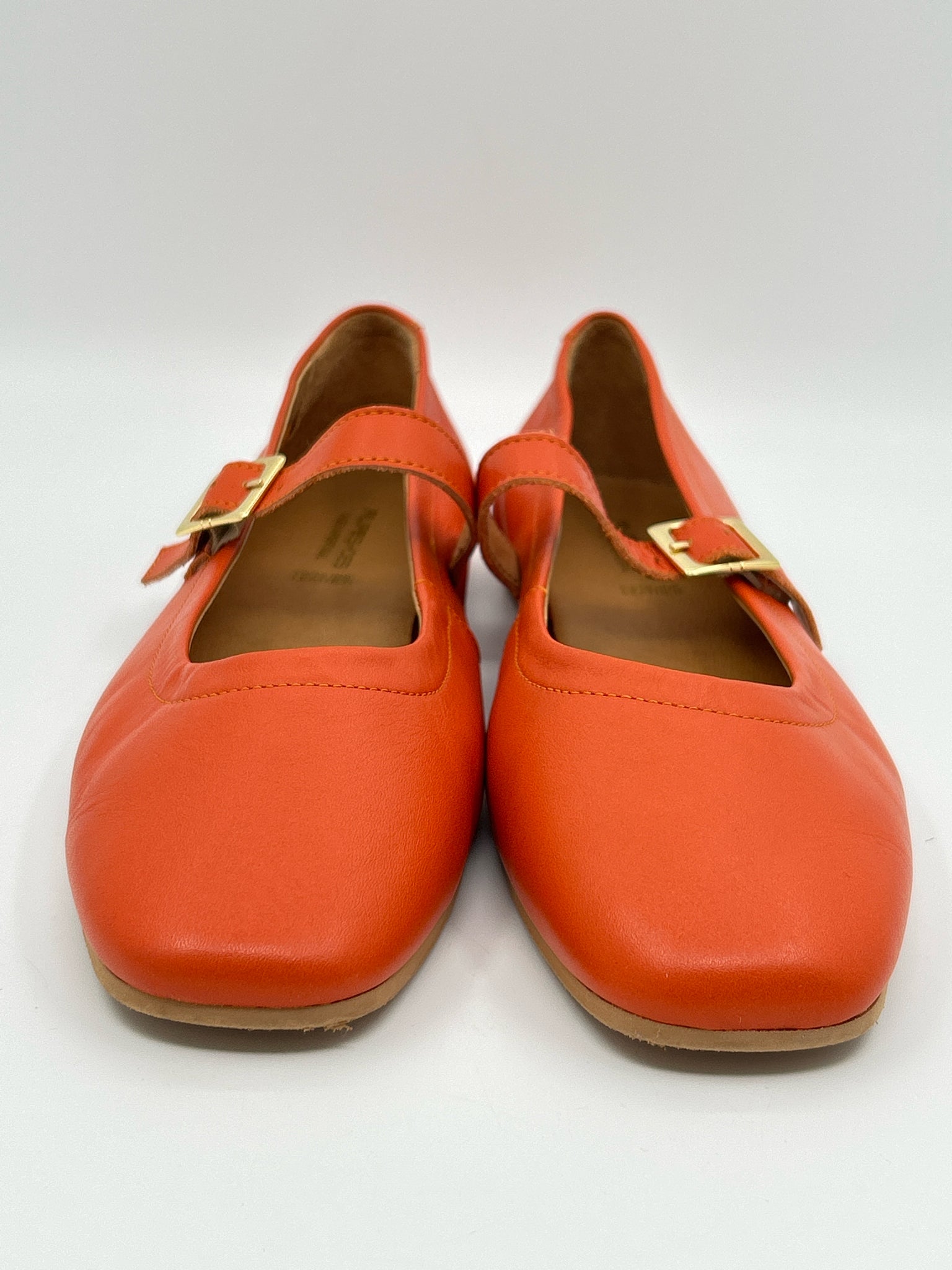 FILIPE SHOES Size 41 Orange Women Flats