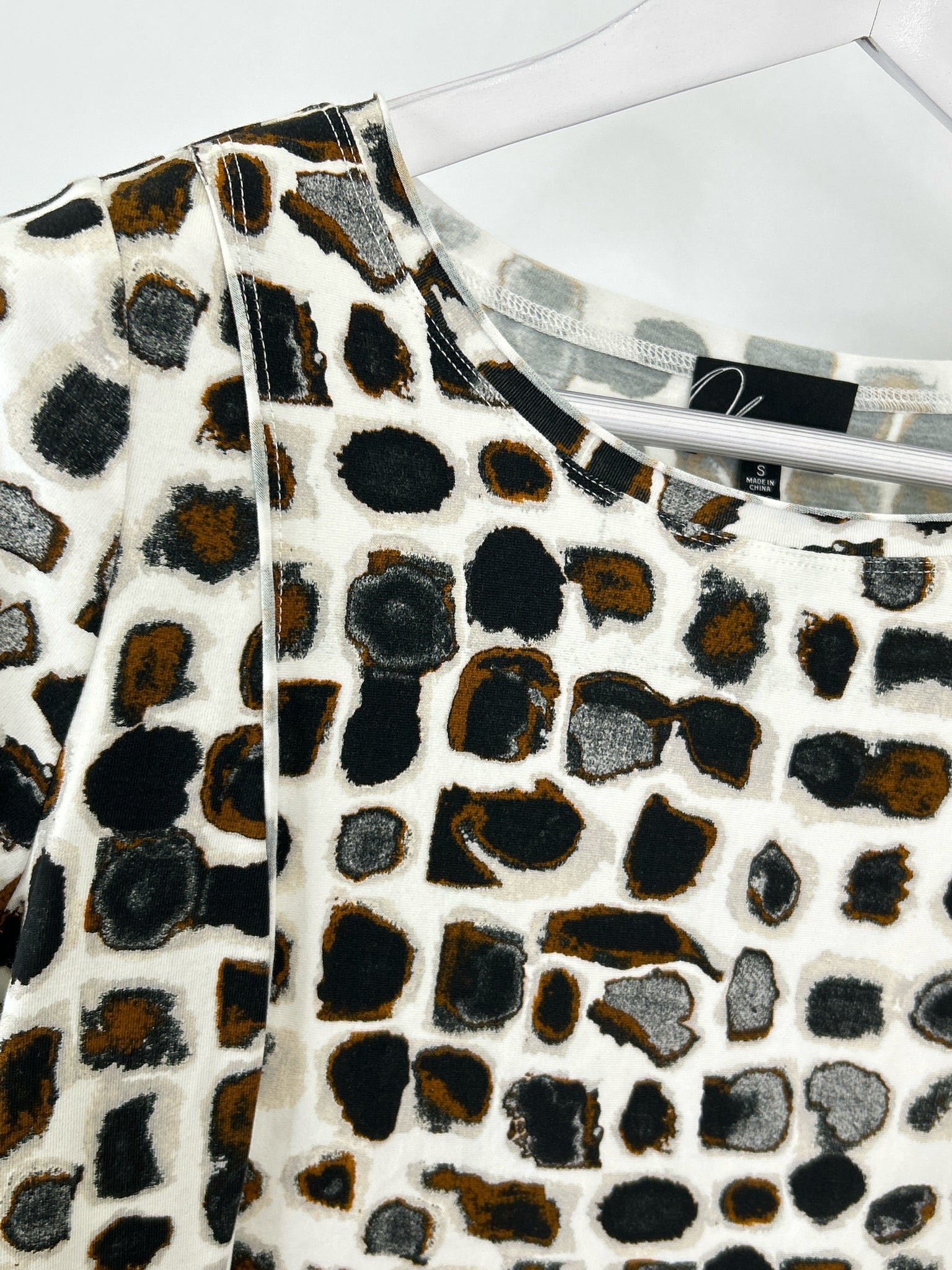 OLIVIA BY HABITAT CLOTHES Size S Brown and Black Women Top