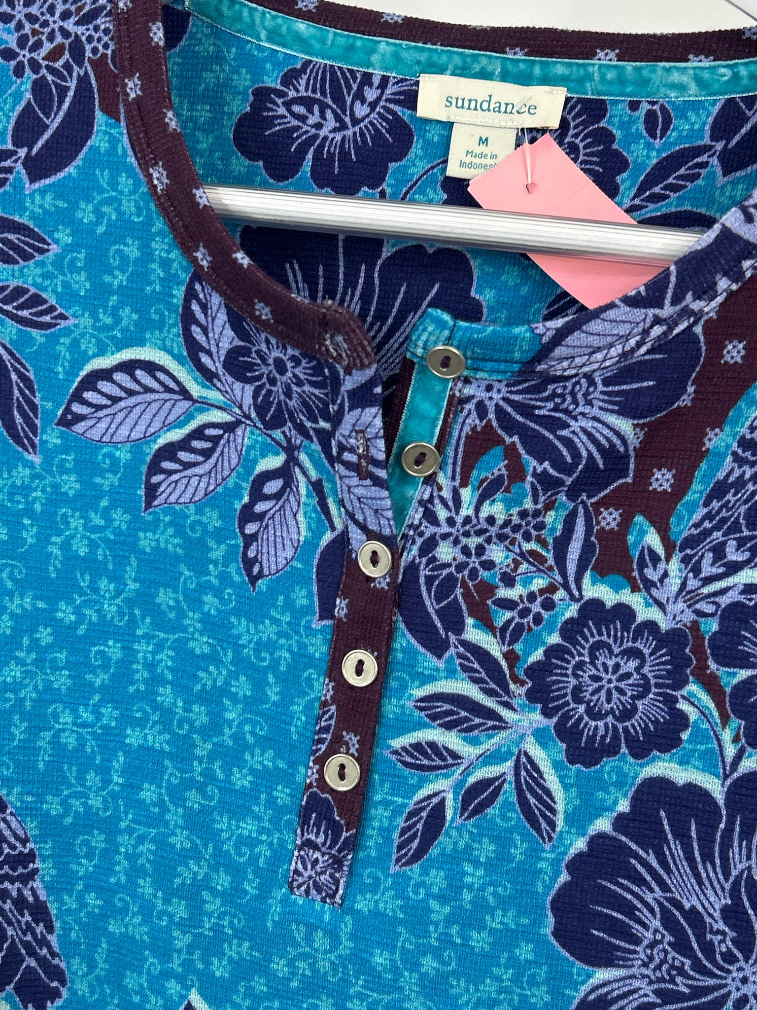 SUNDANCE Size M BLUE AND TEAL Women Top