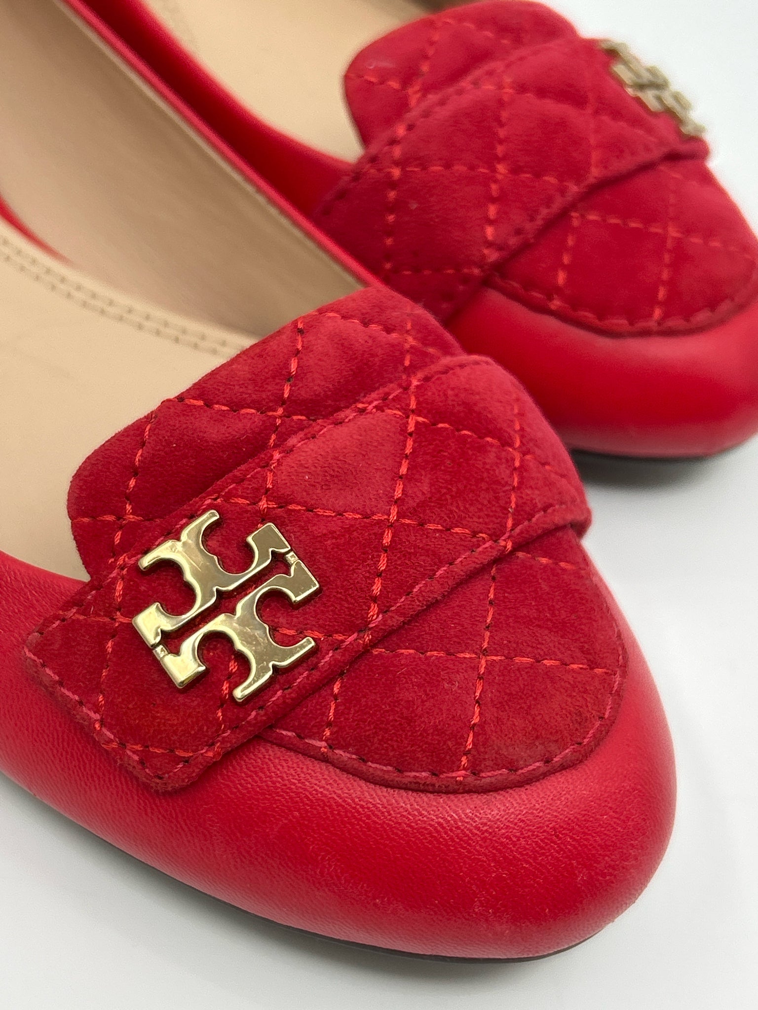 TORY BURCH Size 8.5M Red Women Flats