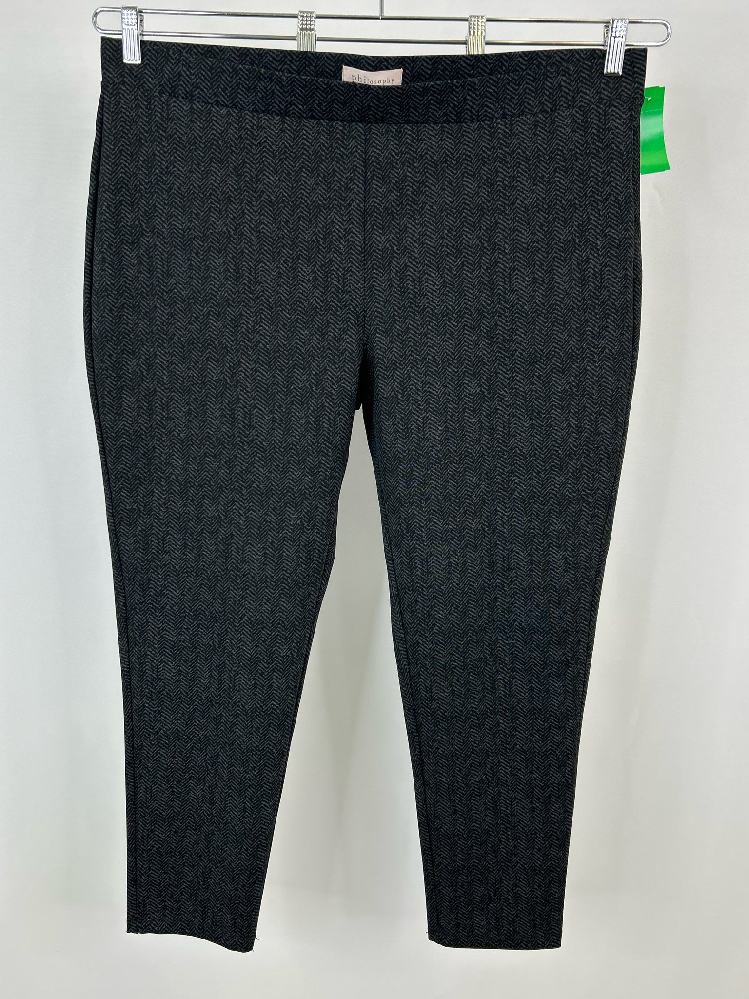 PHILOSOPHY Size 3X Black Print Women Legging NWT