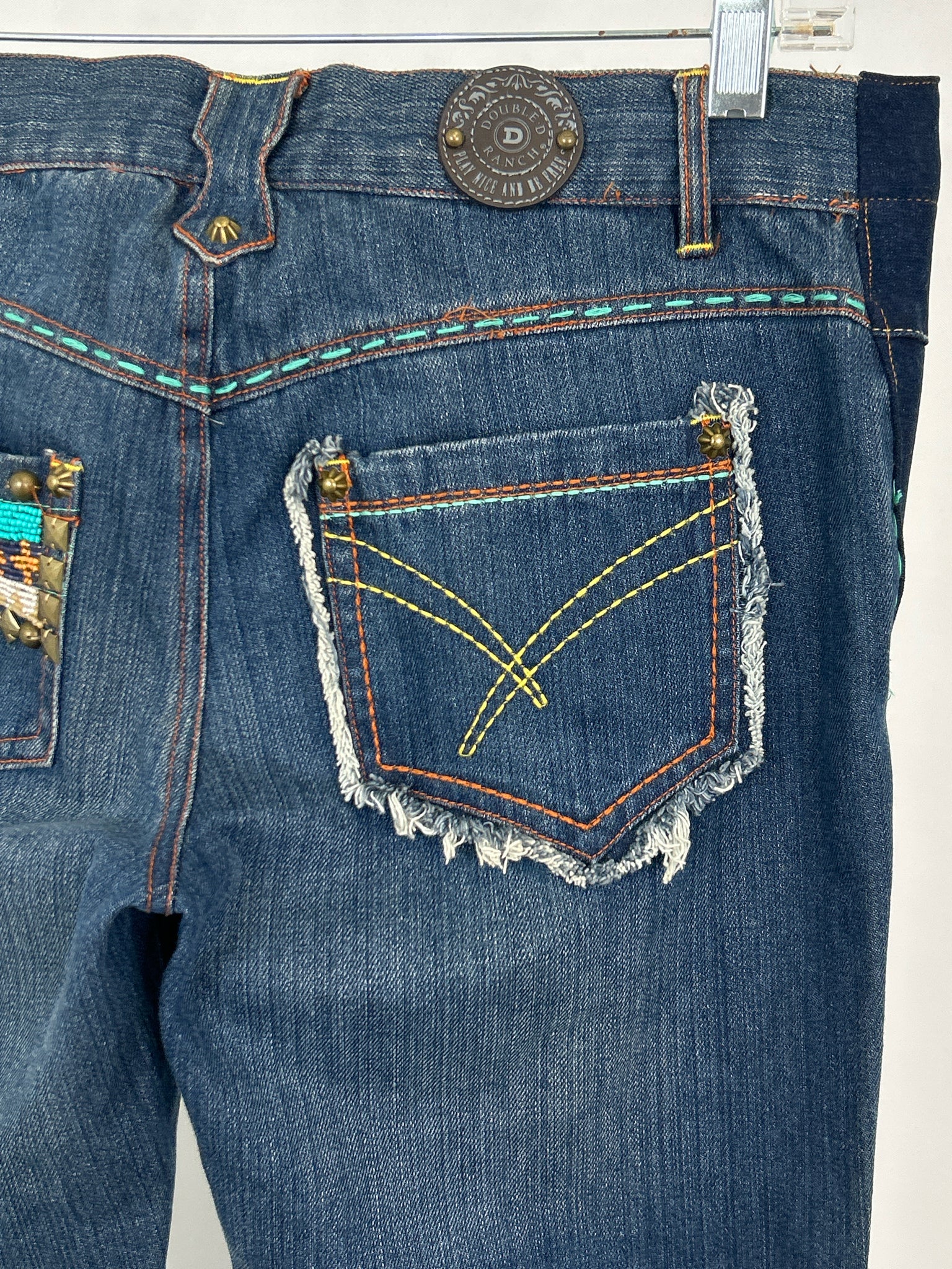 DOUBLE D RANCH Size 14/32 BLUE DENIM Women jeans