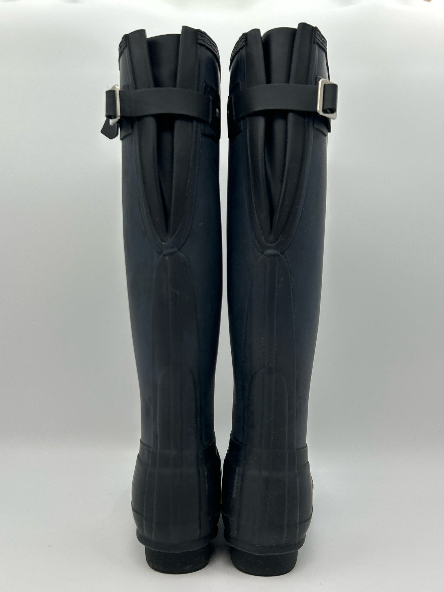 HUNTER Size 8 Black Women Rainboots