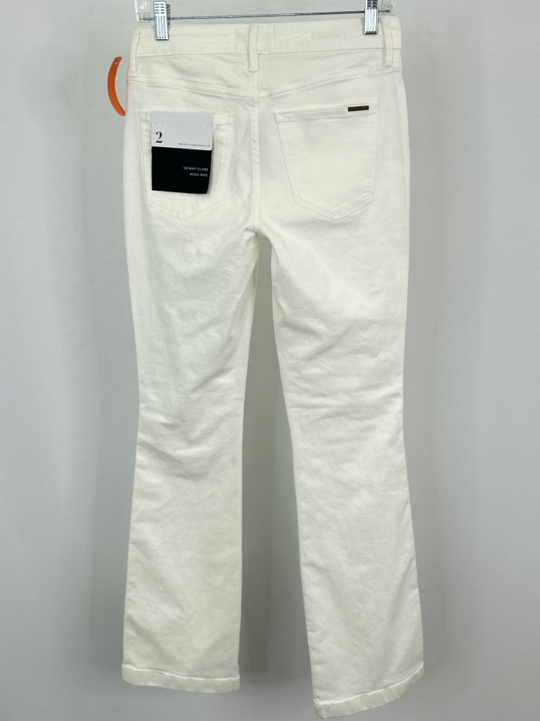 White House Black Market Size 2 white denim jeans