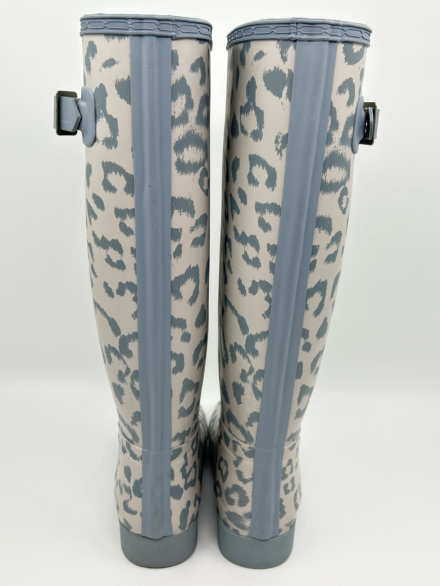 HUNTER Size 6 Grey Women Rainboots