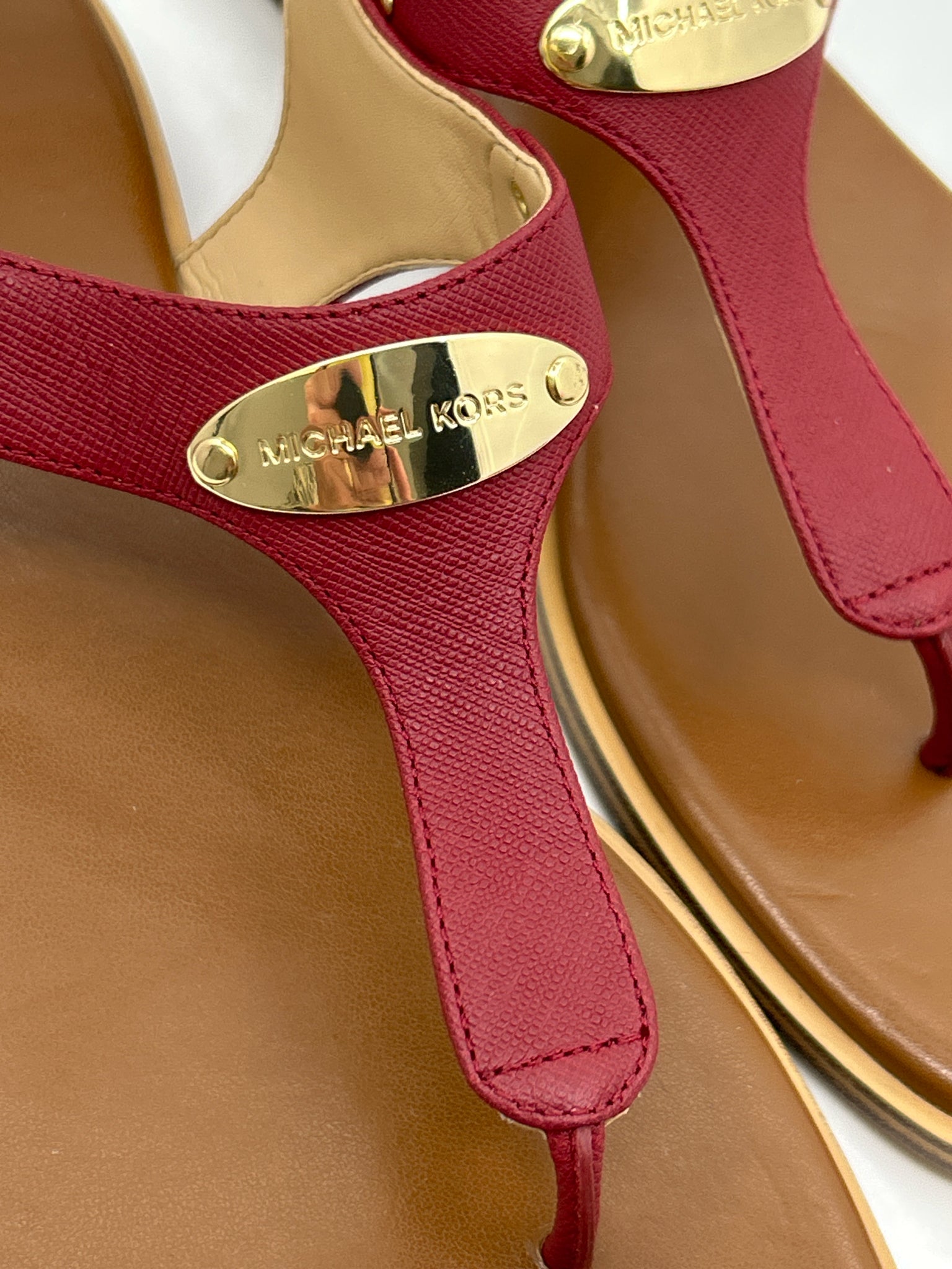MICHAEL MICHAEL KORS Size 8M Red Women Sandal