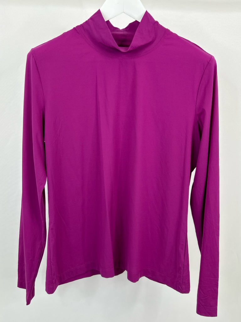 ST JOHN Women Size XL Fuschia Turtleneck