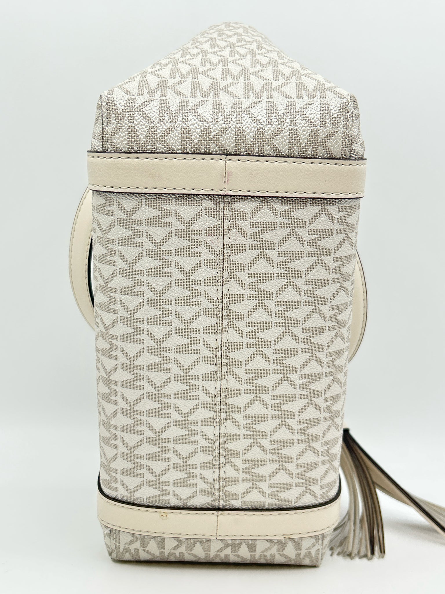 MICHAEL KORS WHITE AND GRAY Women Tote