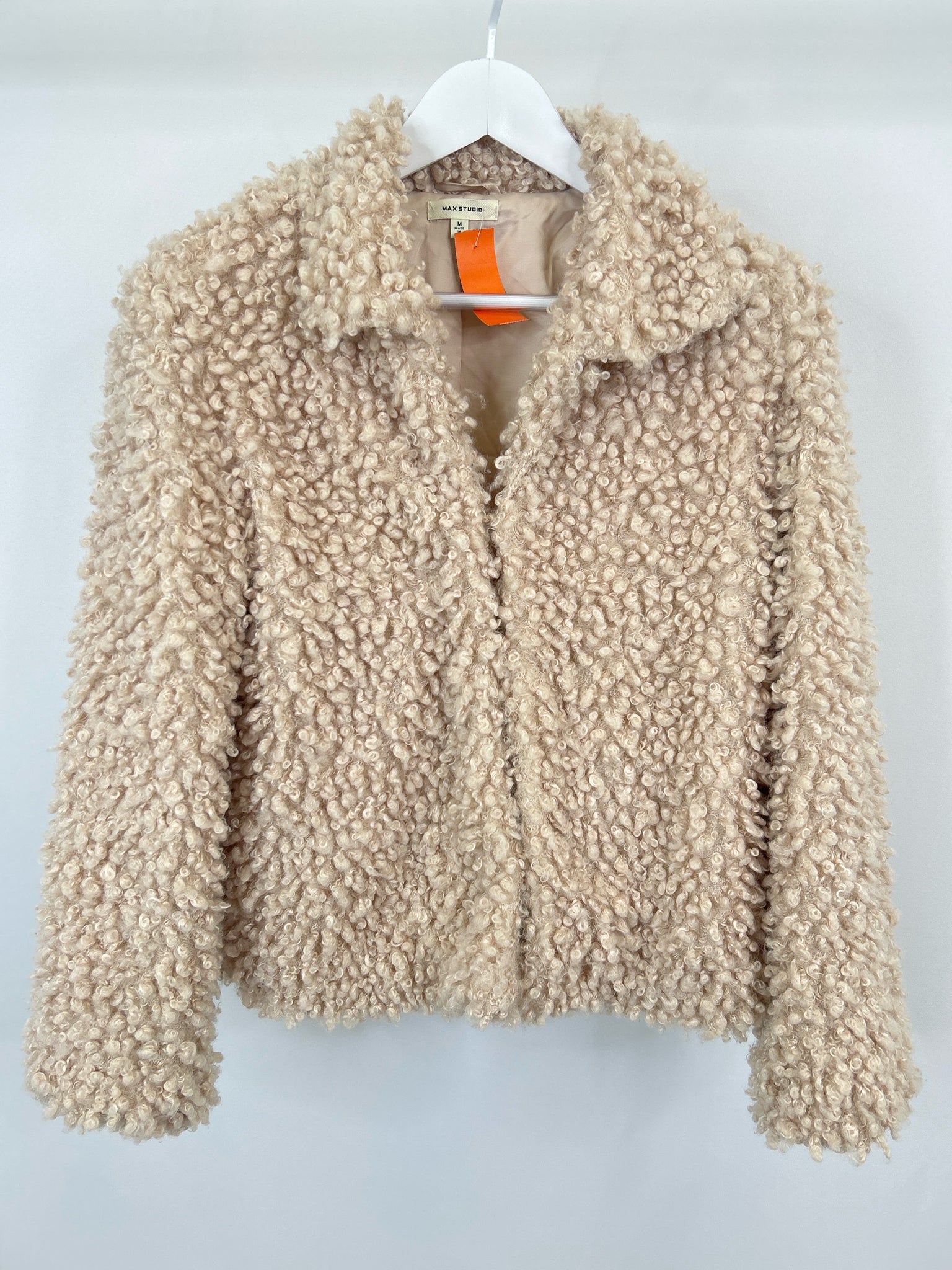 MAX STUDIO Size M Beige Women Coat