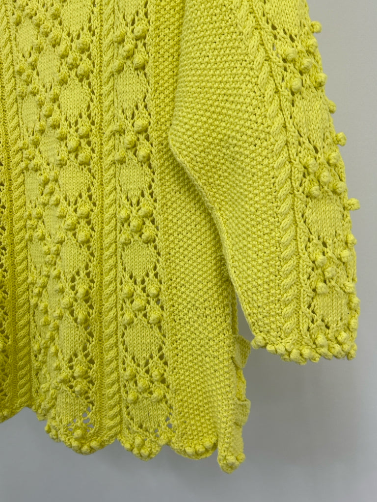 GOLDEN SPIDERWEB Women Size M/L Yellow Sweater