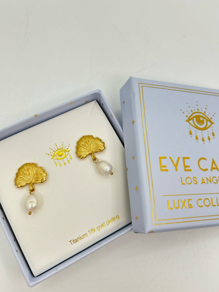 EYE CANDY Women NIB Gold Earrings