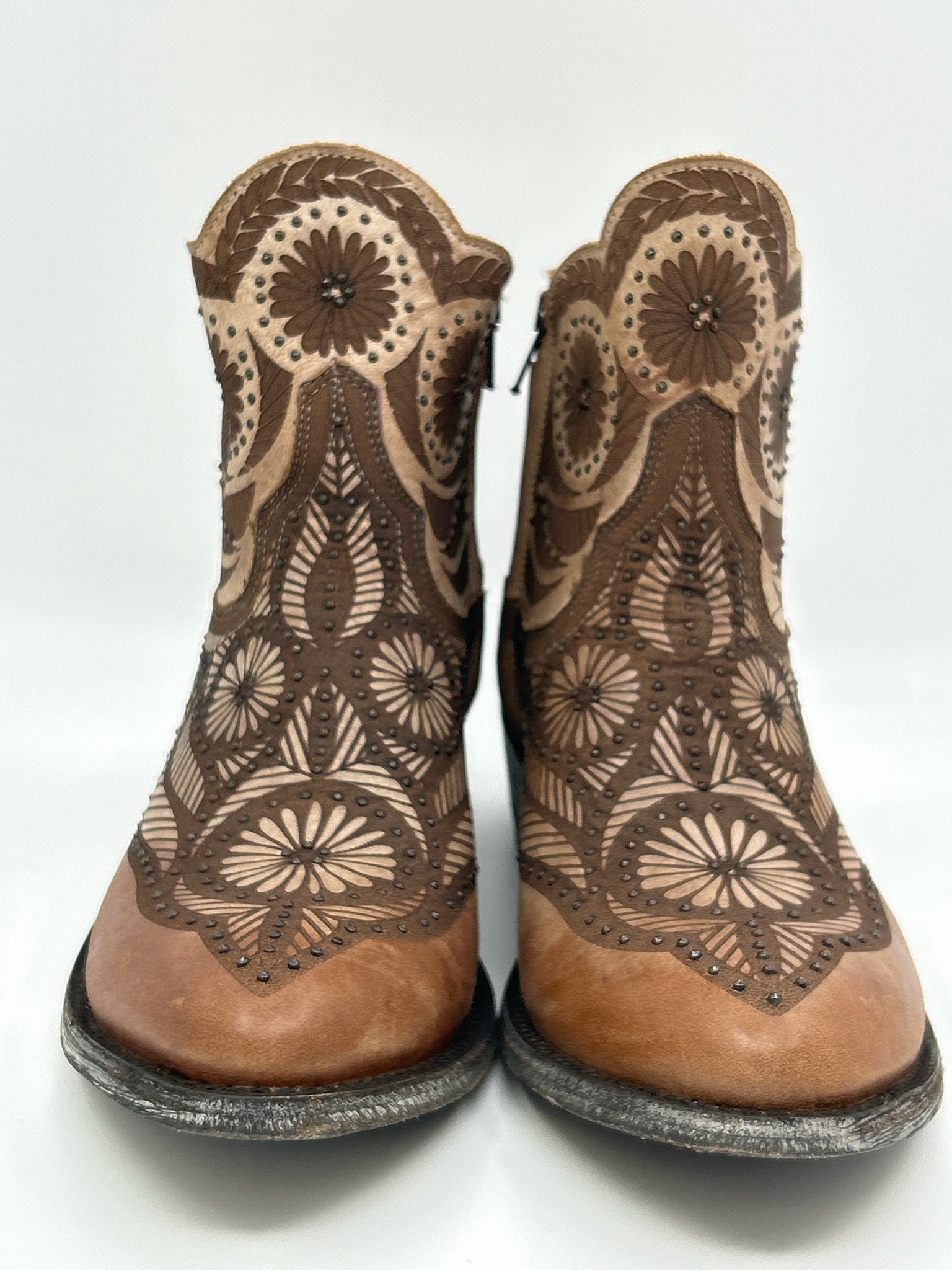 OLD GRINGO Size 7.5B Taupe Women Boots