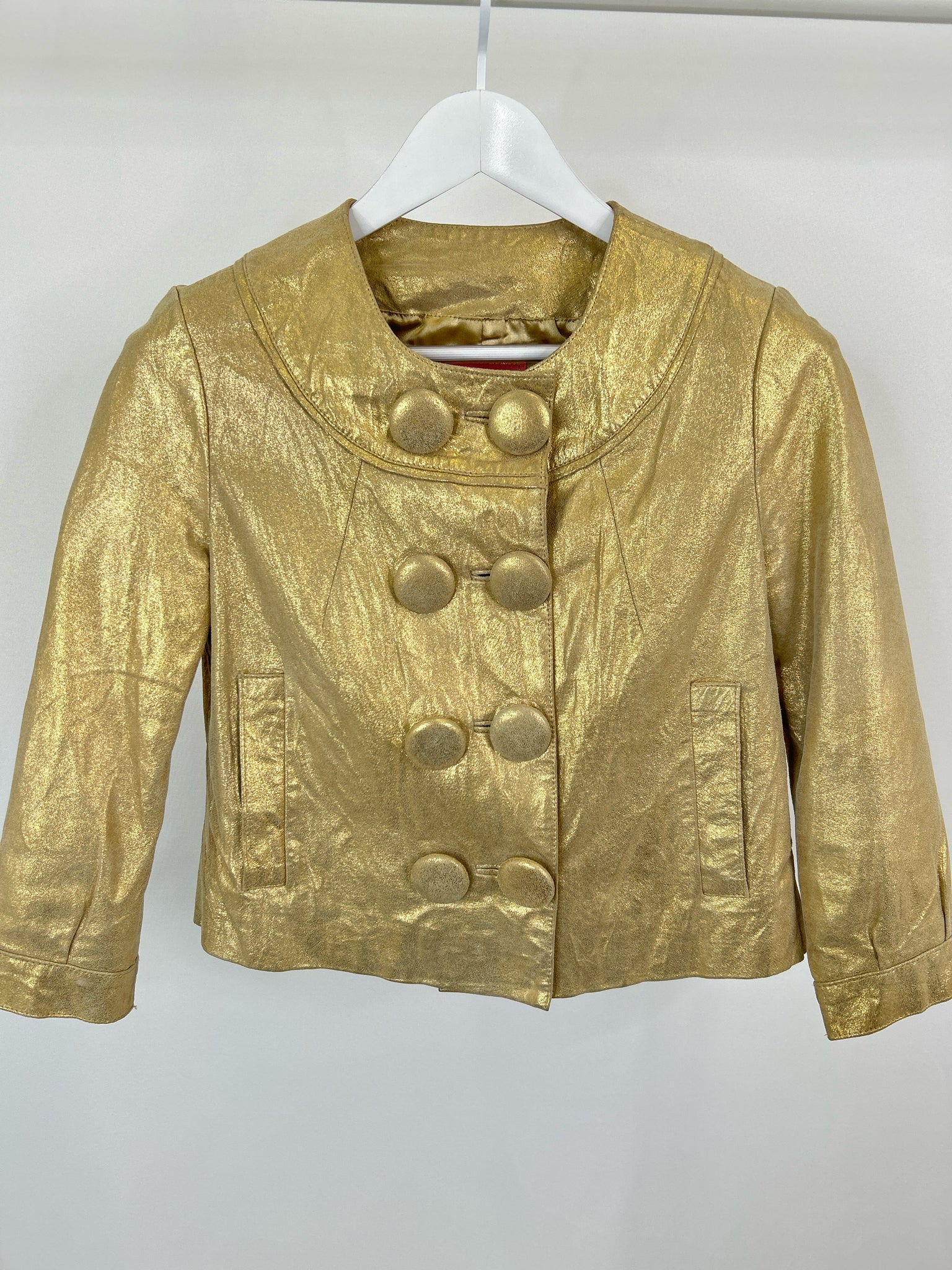 KARLIE Size M Gold Women Jacket