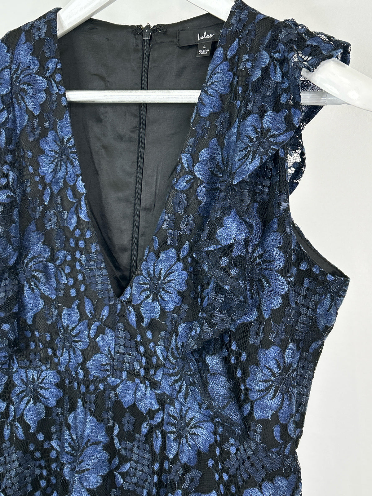 Lulus Size L blue and black Women Dress