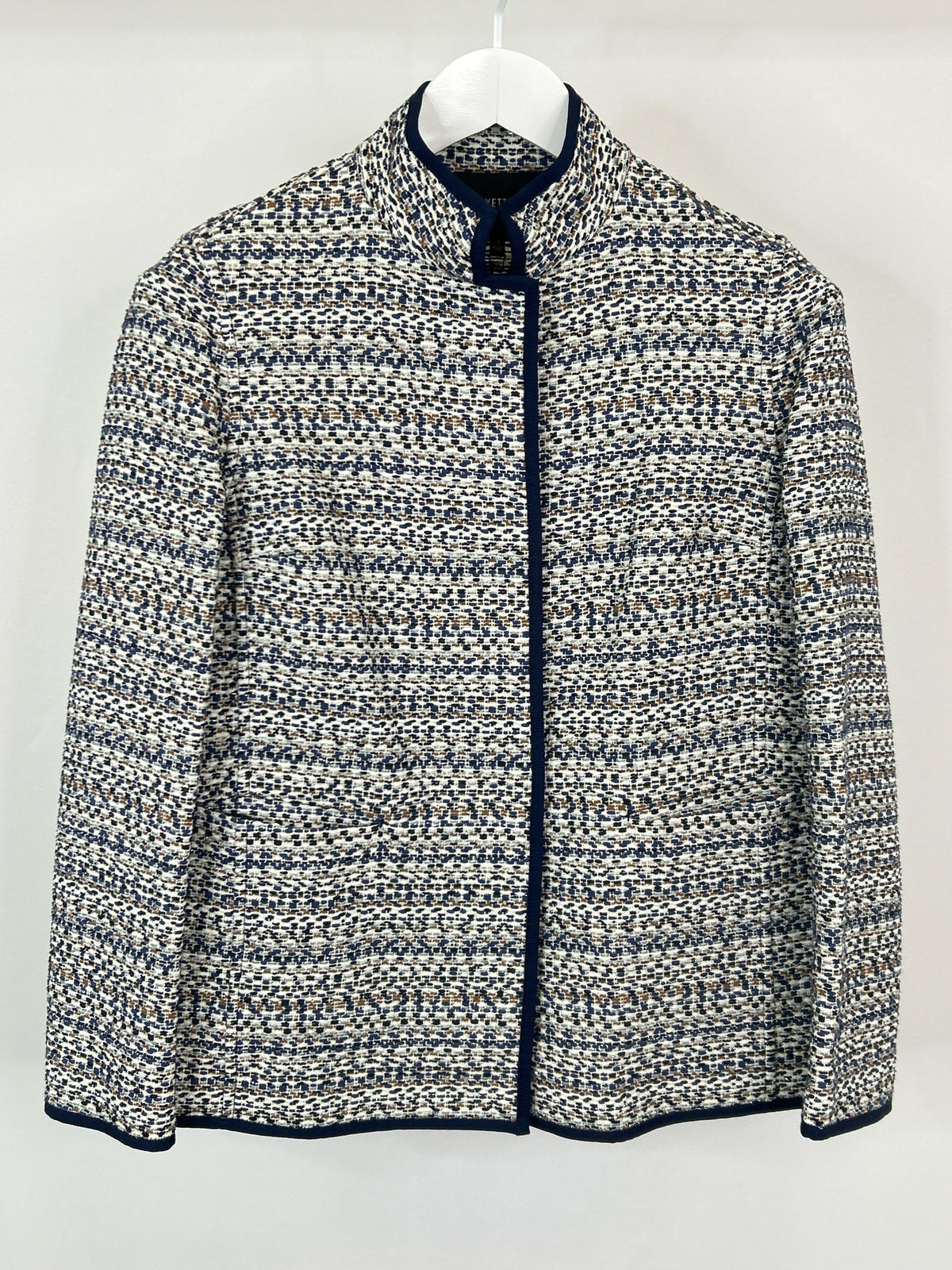 LAFAYETTE 148 Size S BLUE AND CREAM Women Jacket