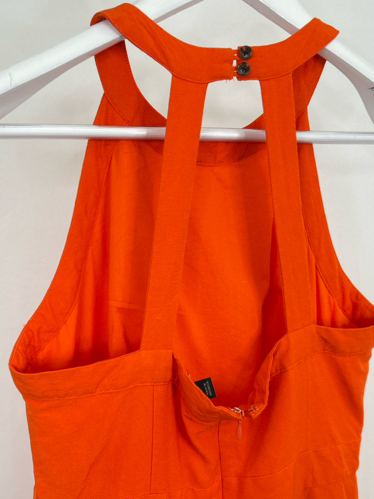 ANN TAYLOR Size 6P Orange Dress
