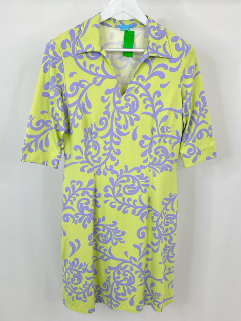 J MCLAUGHLIN Size M green and lilac Dress