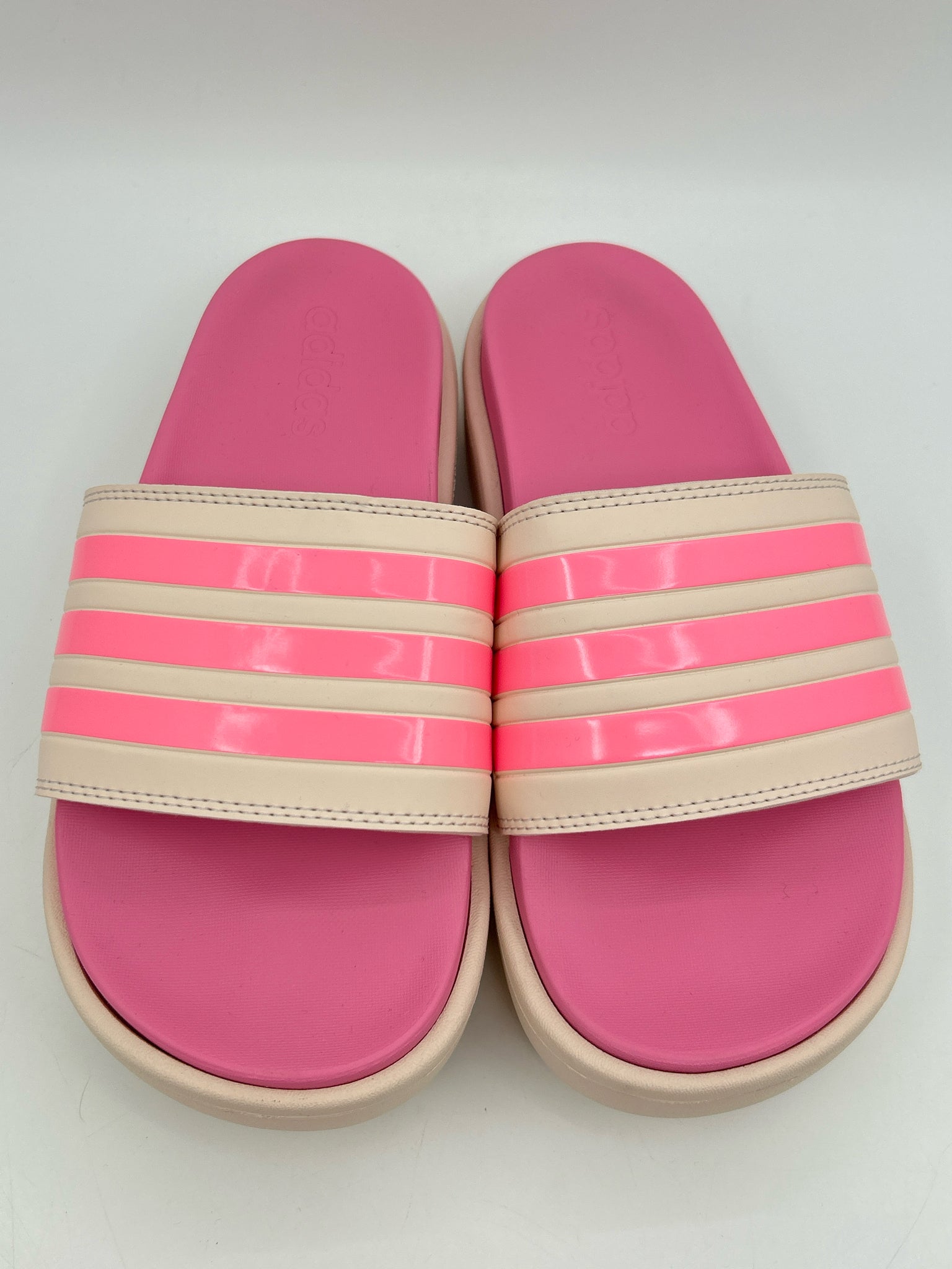 ADIDAS Size 7 PINK AND BEIGE Women Sandal