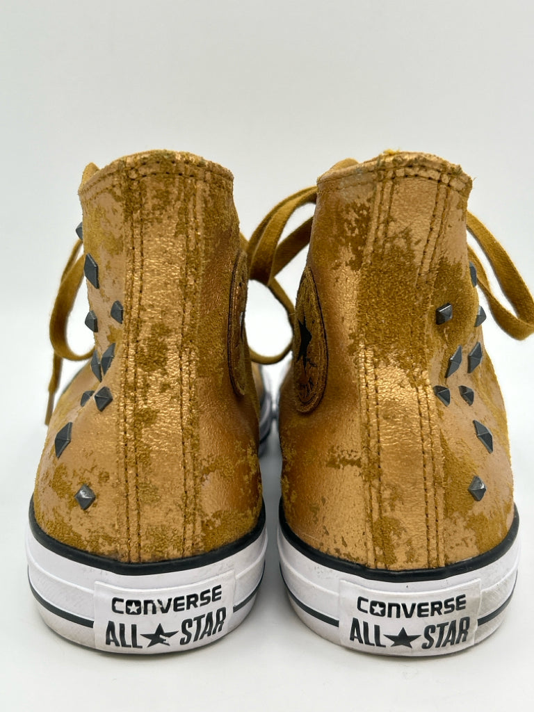 CONVERSE Women Size 9.5 Gold Sneakers