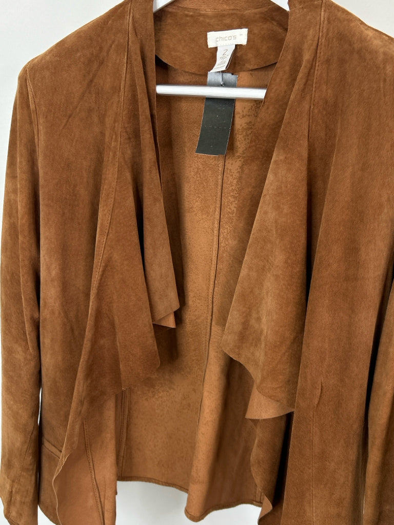 CHICO'S Women Size 12 Brown Jacket