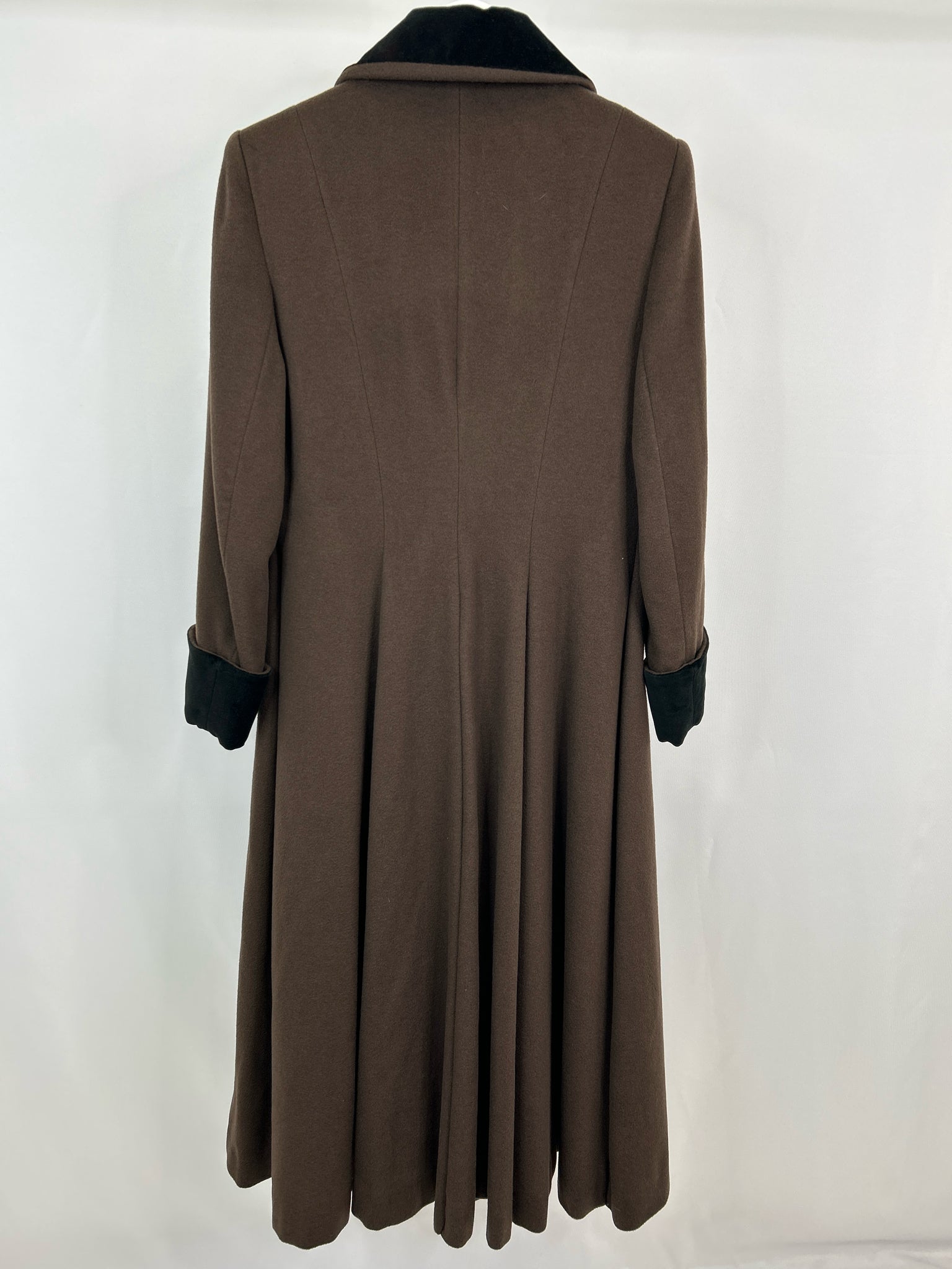 CHRISTIAN DIOR Size 8 Brown and Black Women Coat