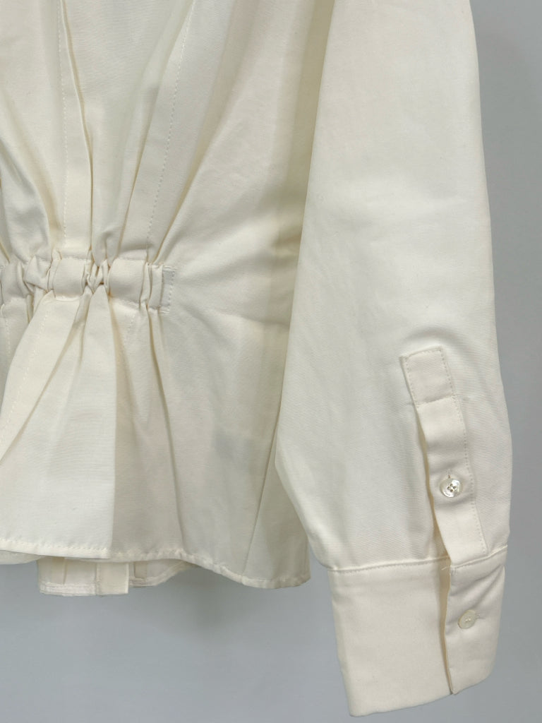 STAUD Size S Ivory Women's Shirt NWT