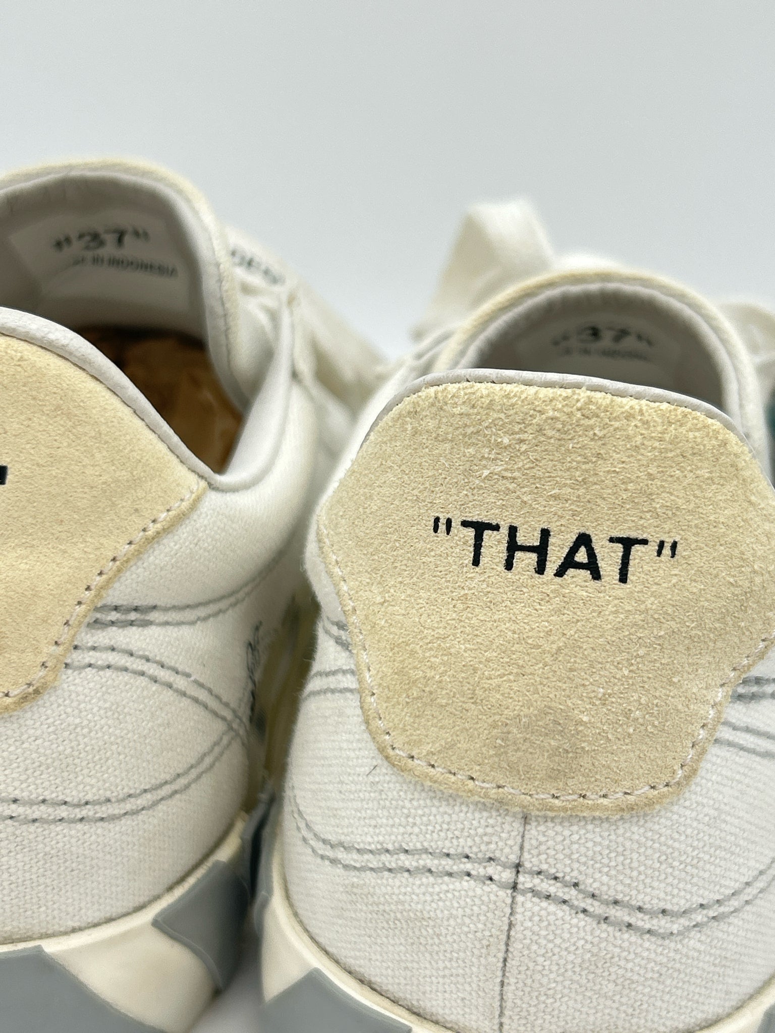 OFF-WHITE Size 37 white & grey Women Sneakers