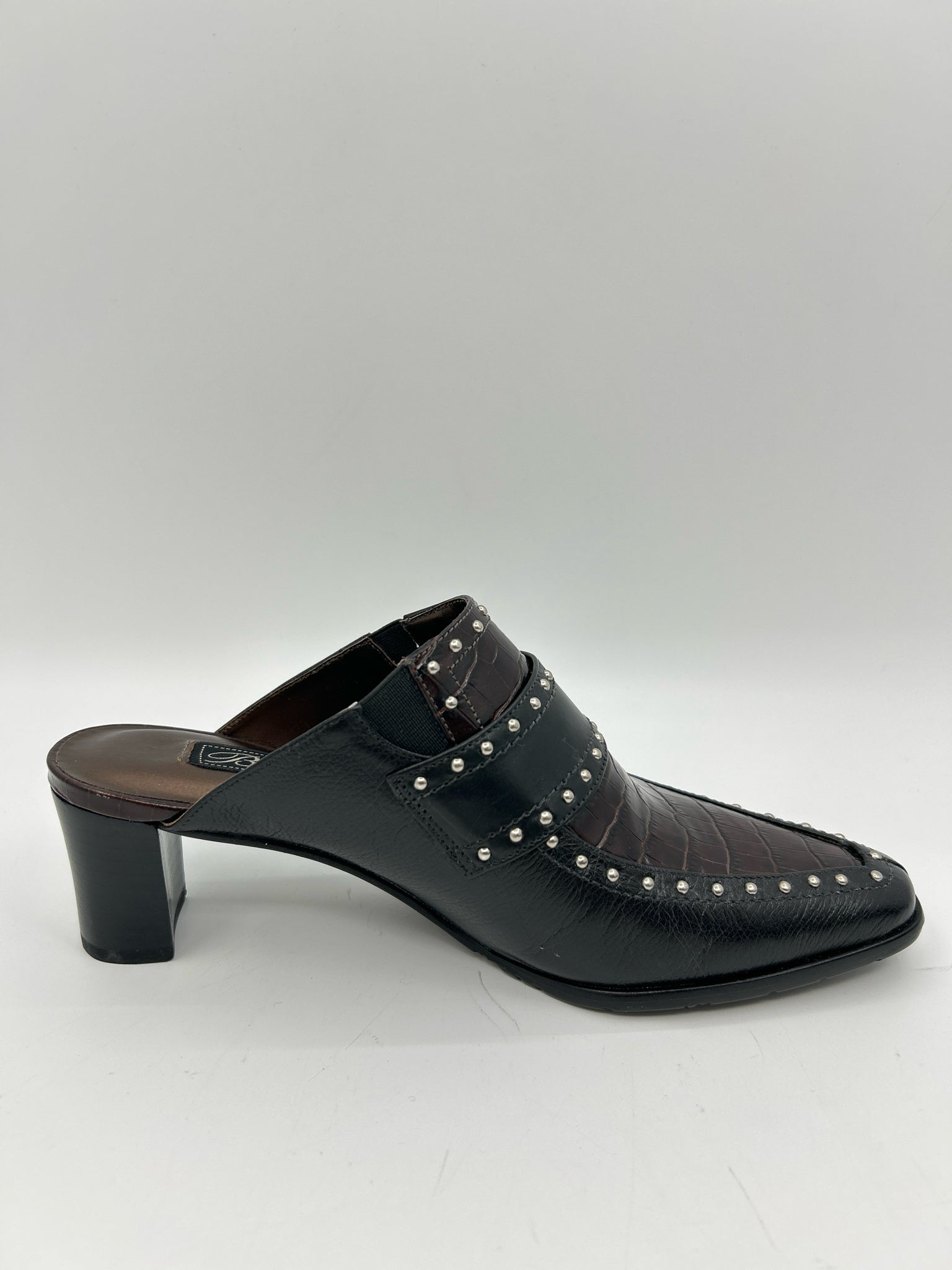 BRIGHTON Size 6M Black & Brown Women Booties