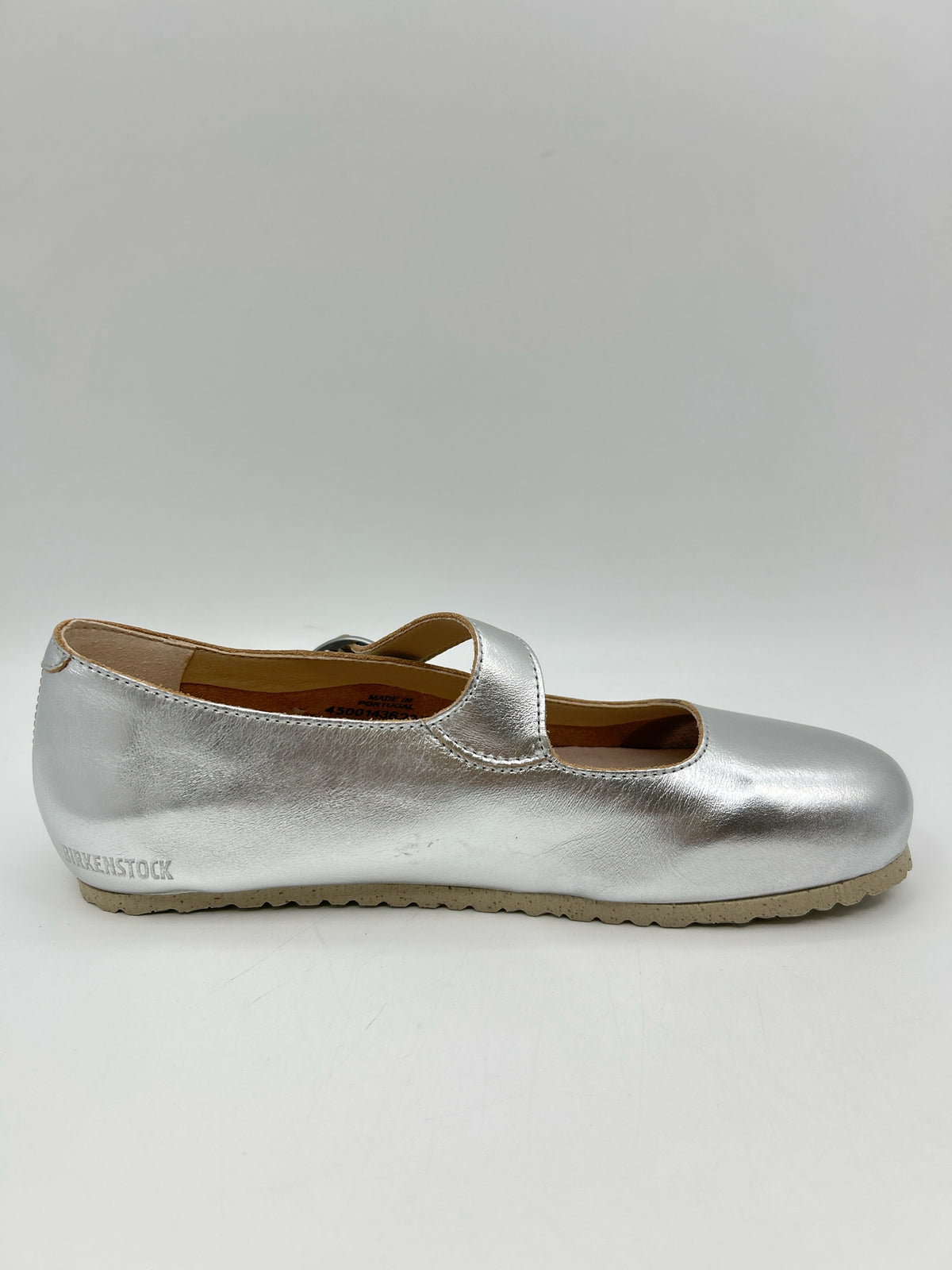 BIRKENSTOCK NIB Size 40 Metallic Silver Women Flats NIB