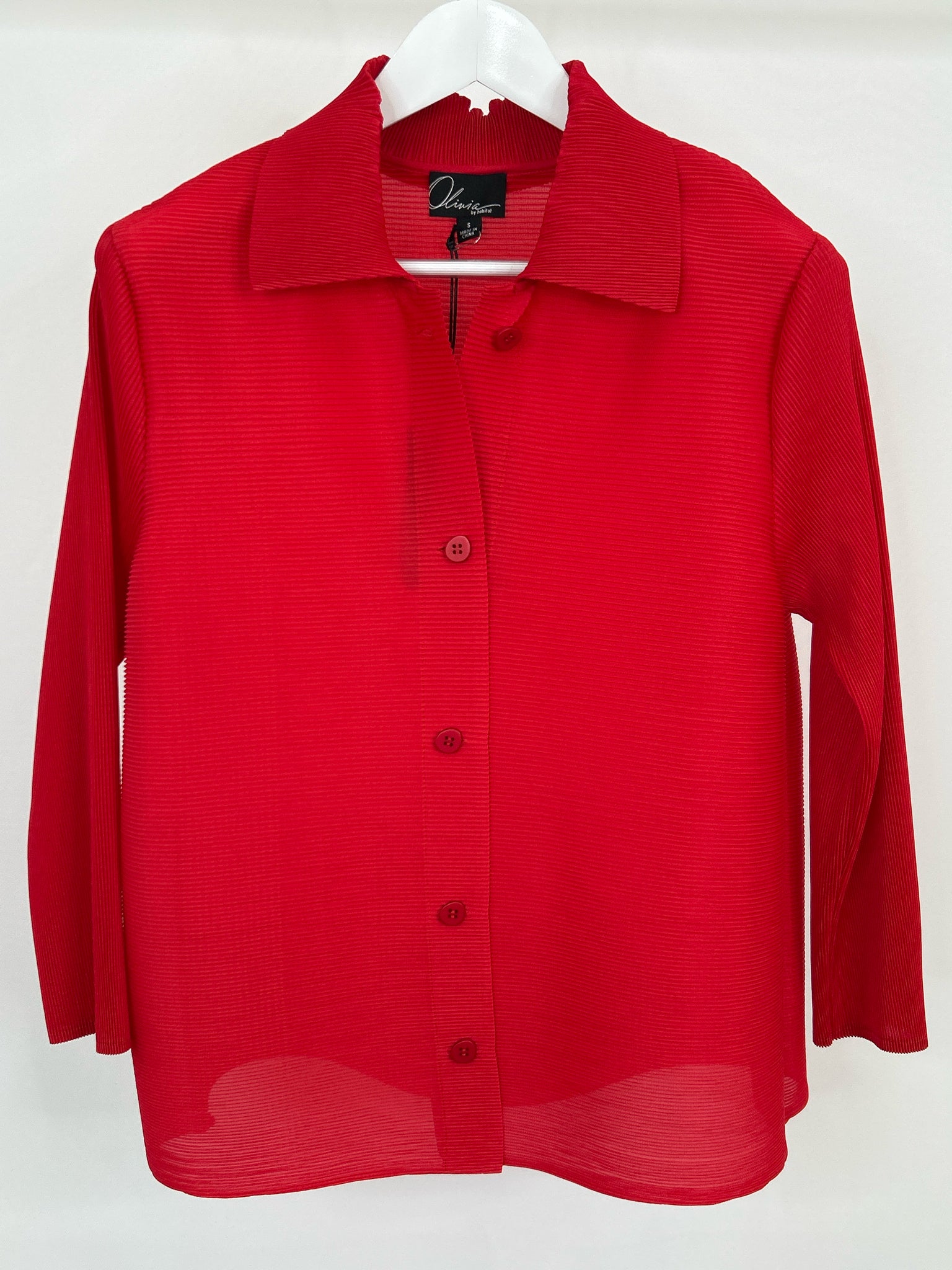 OLIVIA BY HABITAT CLOTHES Size S Red Women Jacket