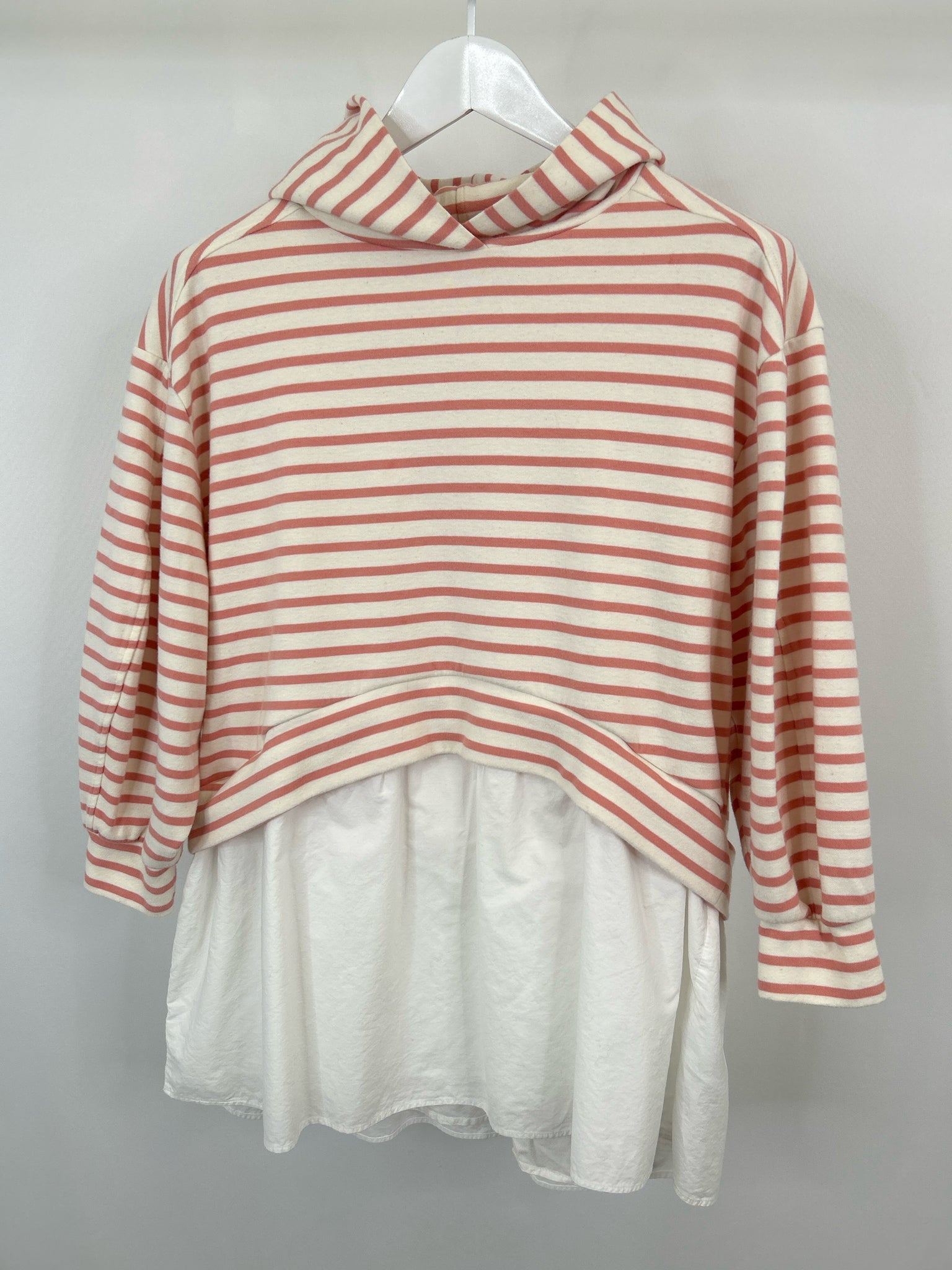 PILCRO Size XSP PINK AND CREAM Women Pullover